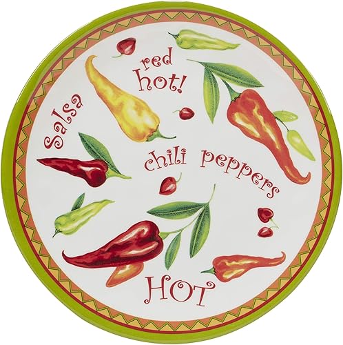 Miniatura 3 de Certified International Red Hot - Juego de vajilla de melamina de 12 piezas, servicio para 4 personas