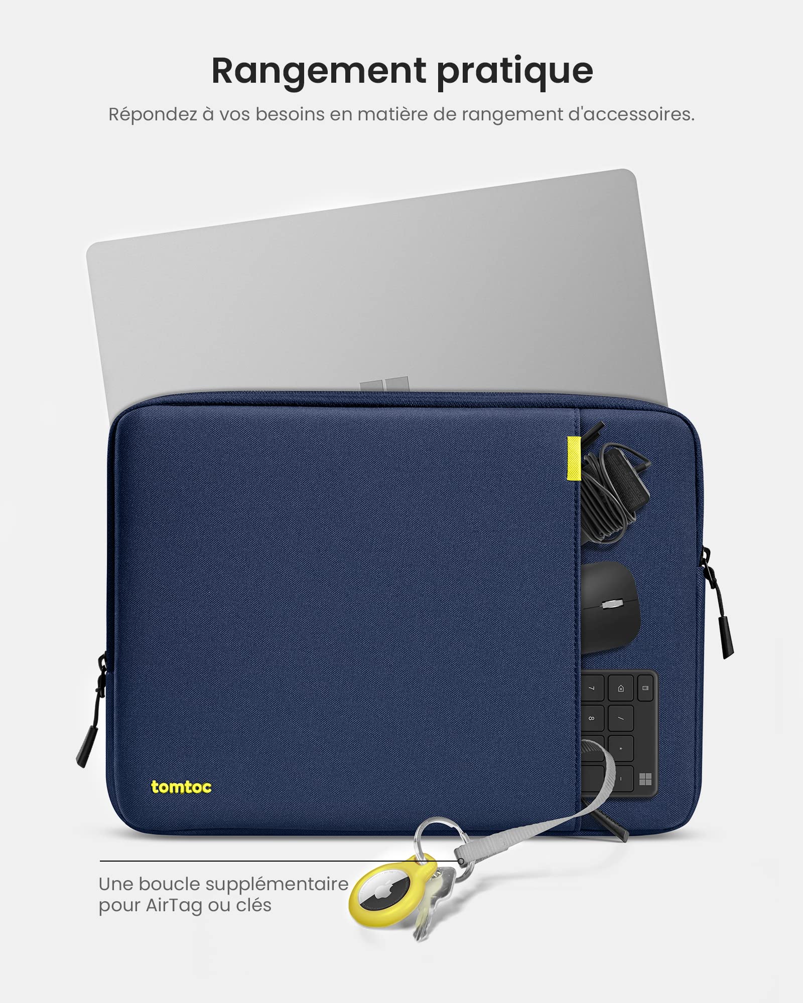 Tomtoc 360° Tasche Hülle Für 2024 13,5 Zoll Microsoft Surface Laptop 6/5/4, Surface Book, 14,4" Laptop Studio, Laptoptasche Sleeve Passt 14" ASUS ZenBook, 14" Lenovo IdeaPad, 14" Acer Swift 1/3