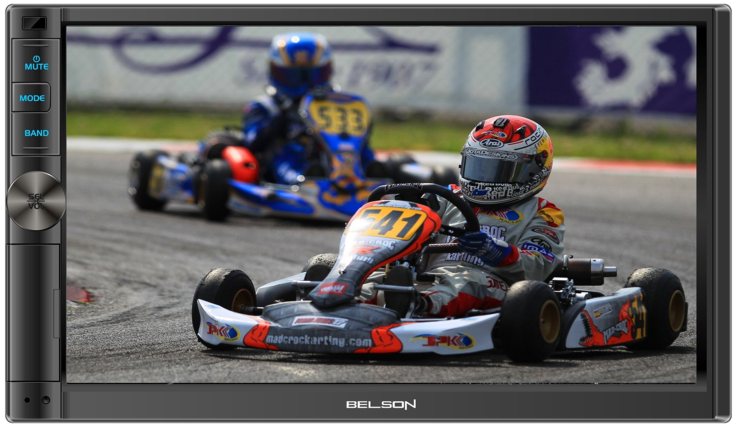 Belson BELBS-252 Reproductor Multimedia para El Coche, Negro, 7"