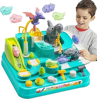 TOY Life Race Track with Car Toys for Boys 3-5 Years Old, Car Adventure Toys, Car Toys for Boys 3-5 Years Old, Dinosaur Race Track, Car Tracks for Toddlers 3-5, Toys for 3 4 5 6 7 8 Year Old Boys