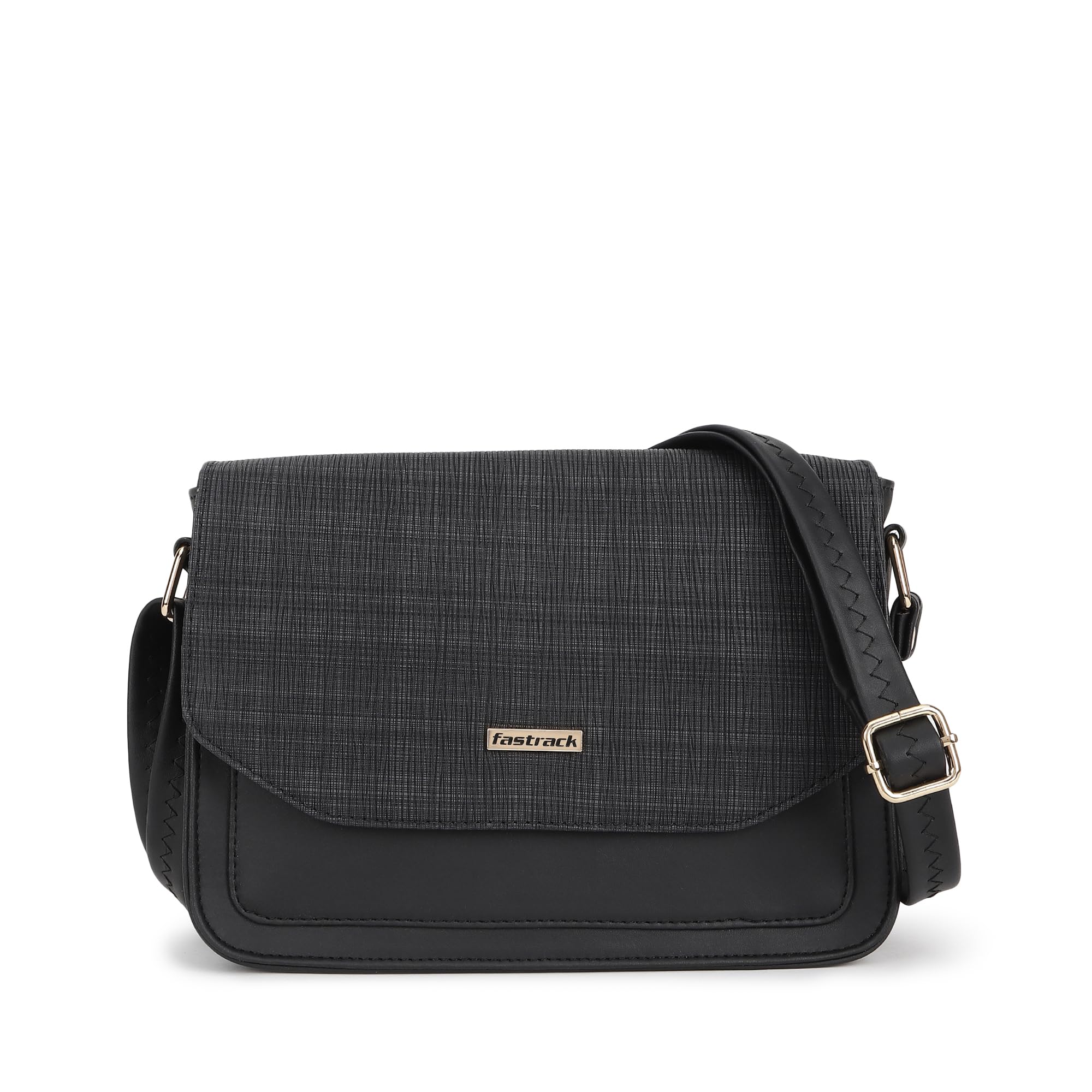 Fastrack Structured Sling Bag for Womens, Ladies and Girls | Adjustable Sling Straps | Made Up of Premium Semi PU Leather Material (B0D9BFDT5J) Amazon Price History, Amazon Price Tracker