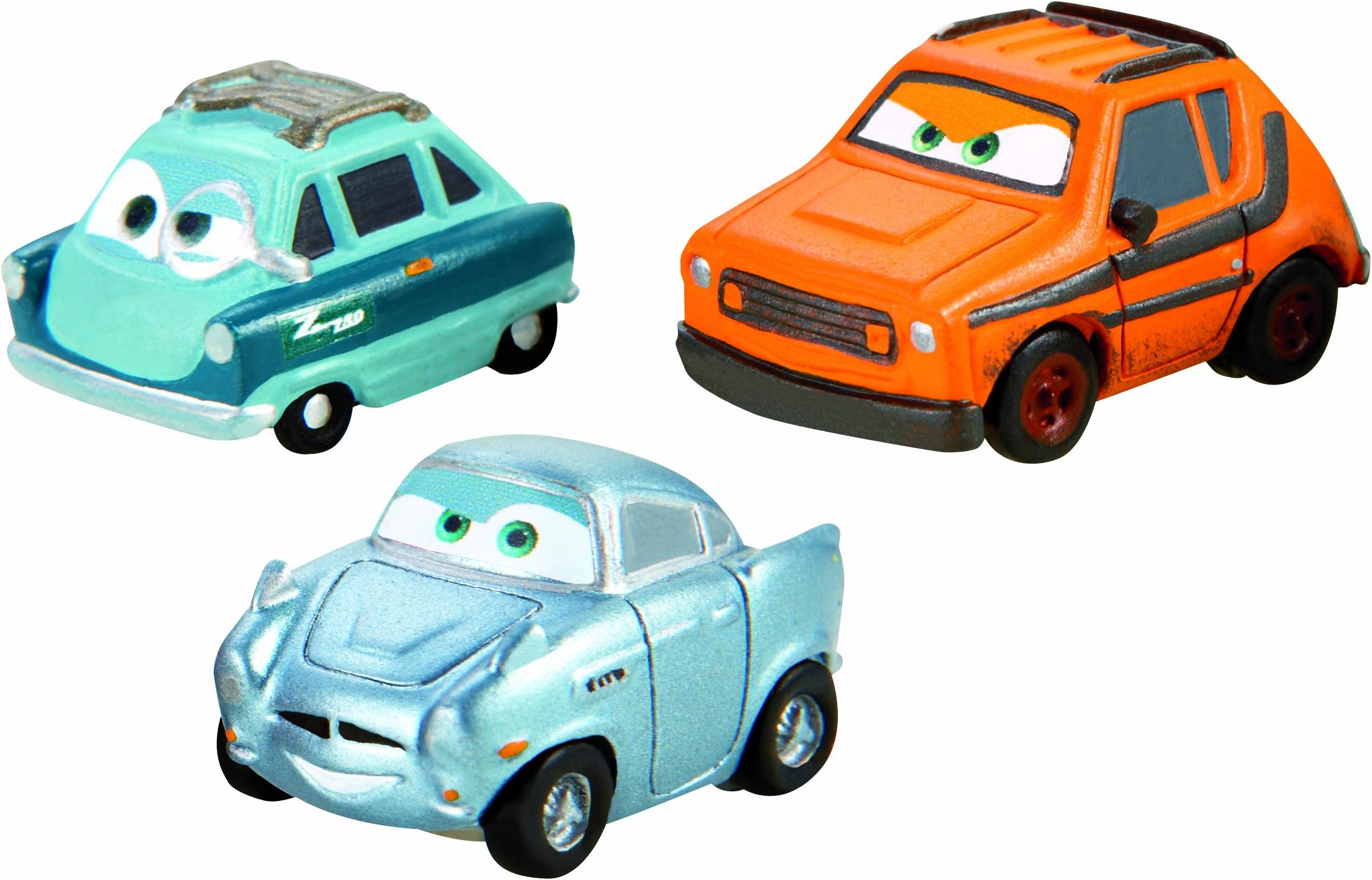 Disney Cars Micro Drifters Grem, Professor Z and Finn McMissile Vehicle 3-Pack