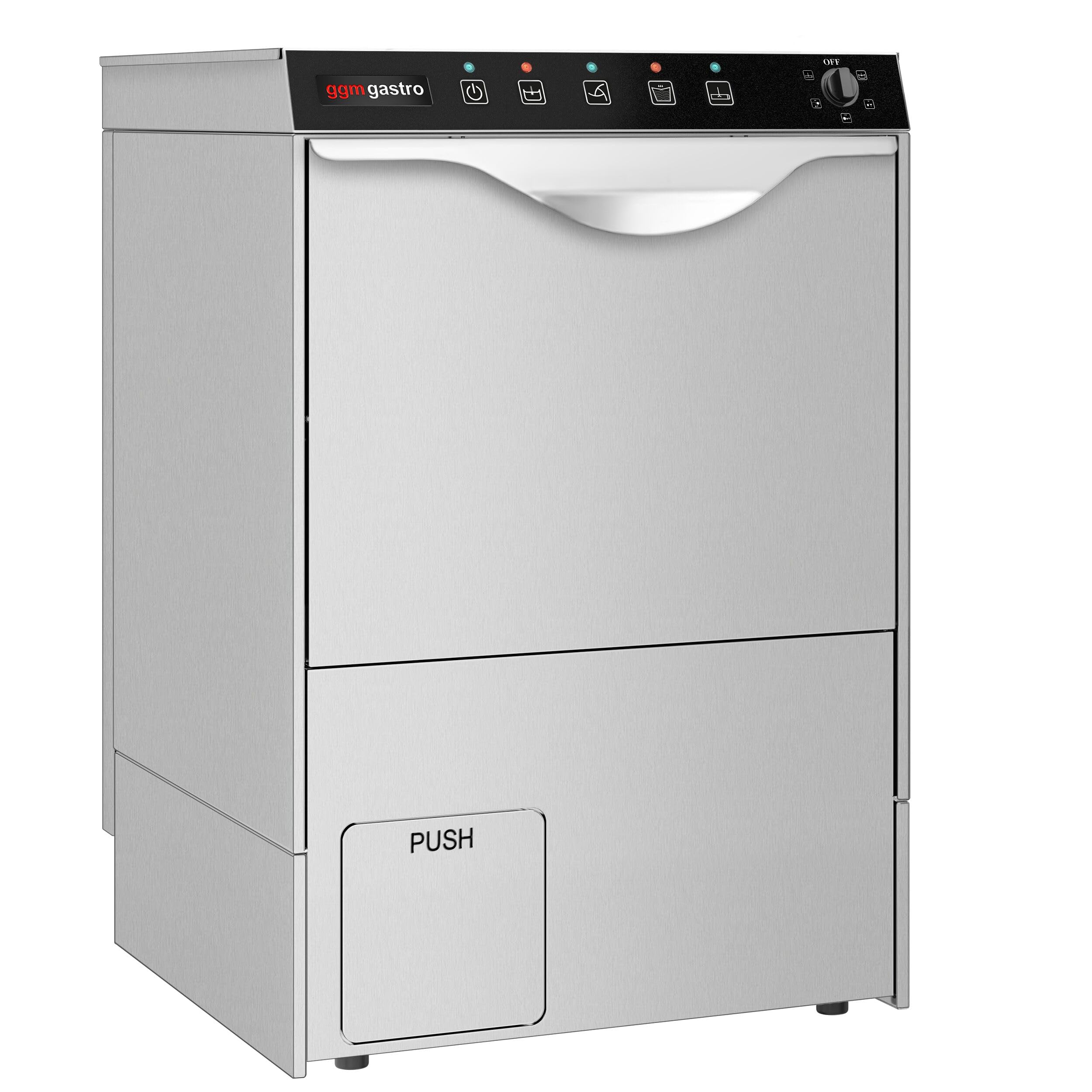 GGM Gastro Gläserspülmaschine 5 kW mit Reiniger- & Klarspülerpumpe | Ideal für den professionellen Dauereinsatz, hygienische Ergebnisse durch hohe Temperaturen, automatische Dosierung