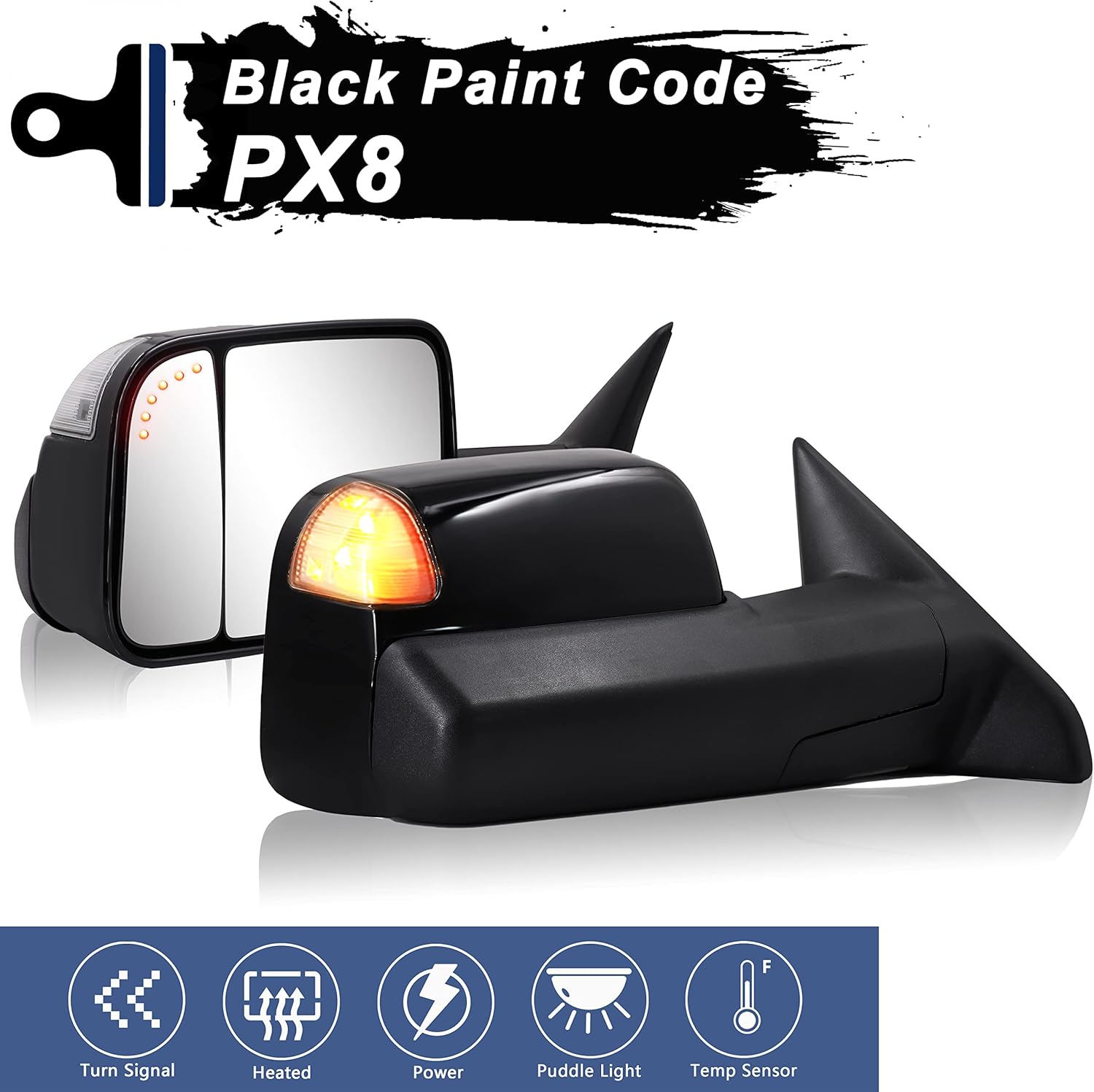 Towing Mirror for Dodge Ram Compatible With 20092018