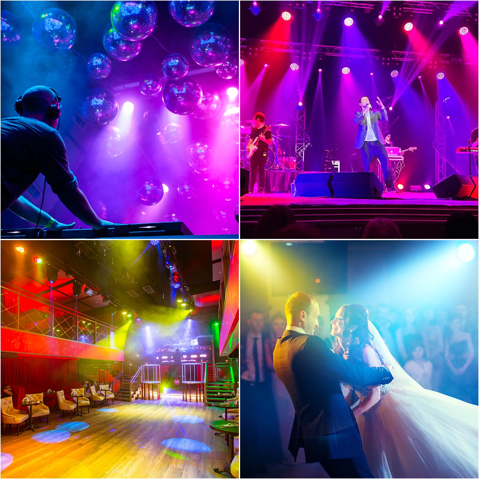 36x10W RGBW Moving Head LED DJ Lichter mit Flight Case 4 IN1 Zoom Beam Wash Effekt Disco Licht dmx512Bühnenbeleuchtung für Bar Partys Club Konzert Hochzeit Inventar in Deutschland