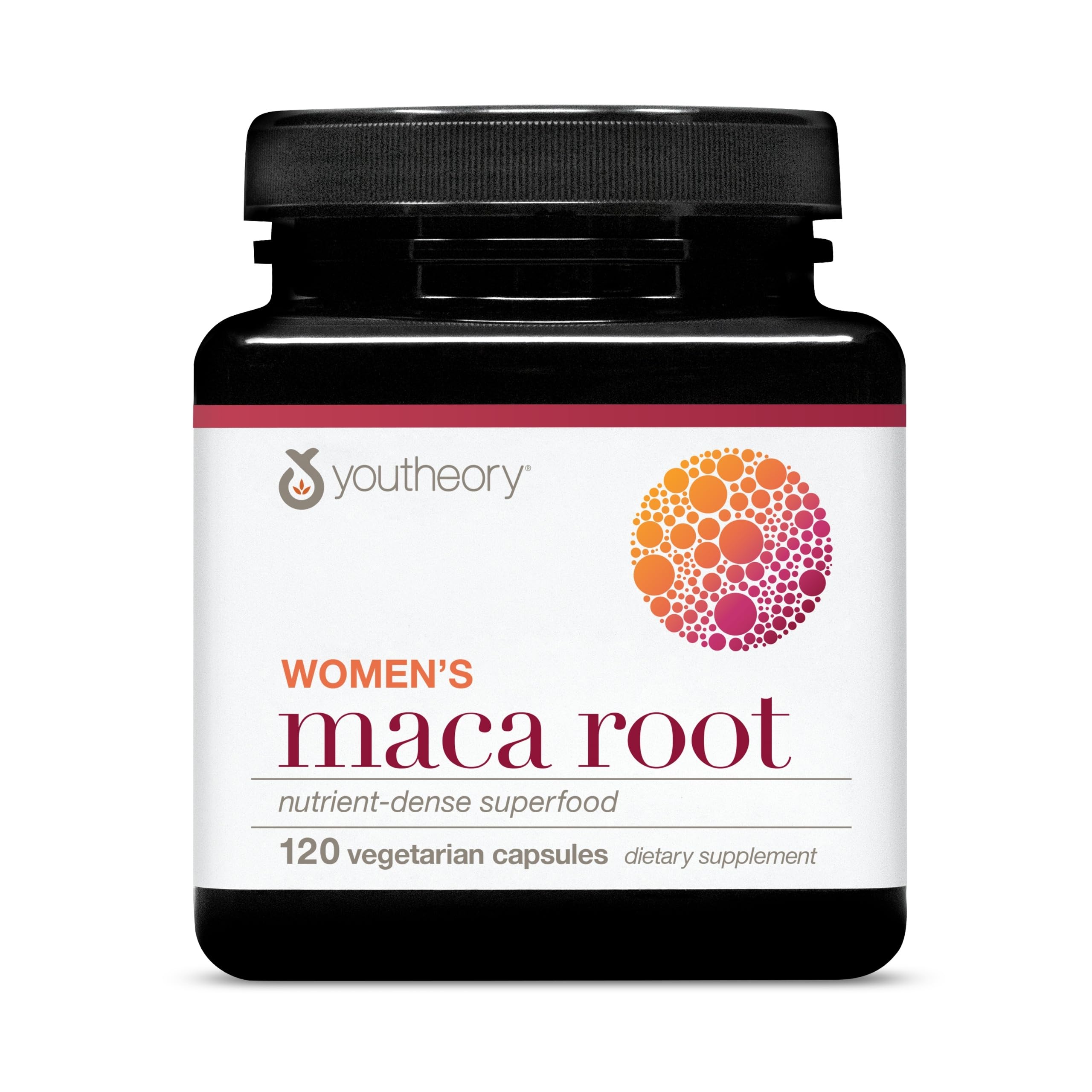Women's Maca Root - Vegan Energy & Menopause Support Supplement with Peruvian Ginseng* - Premium Supplement for Women - Dairy, Soy & Gluten Free - 120 Vegetarian Capsules