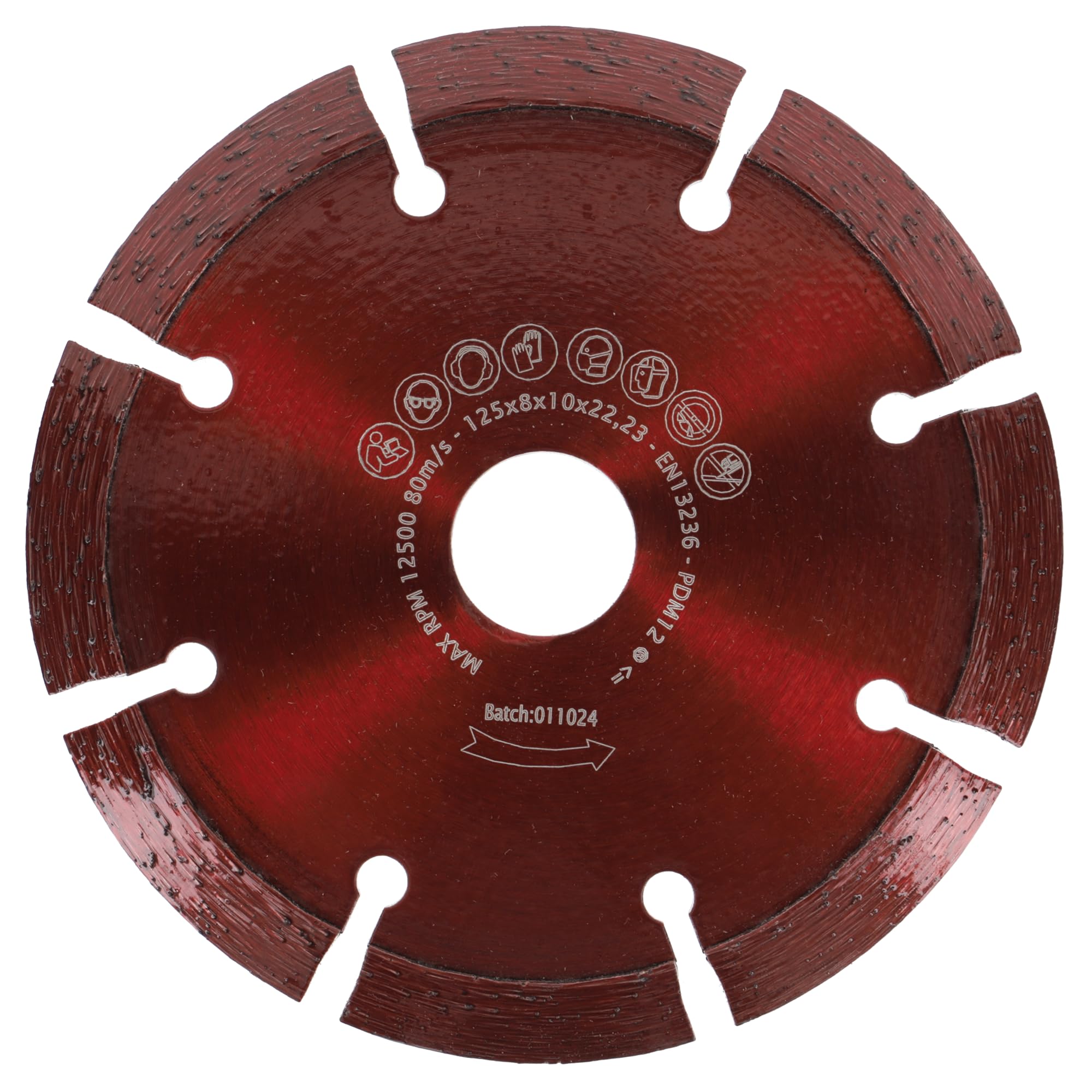 PRODIAMANT Frez do fug 125 mm szerokość 8 mm segment V kształt dachu do fug, betonu i muru