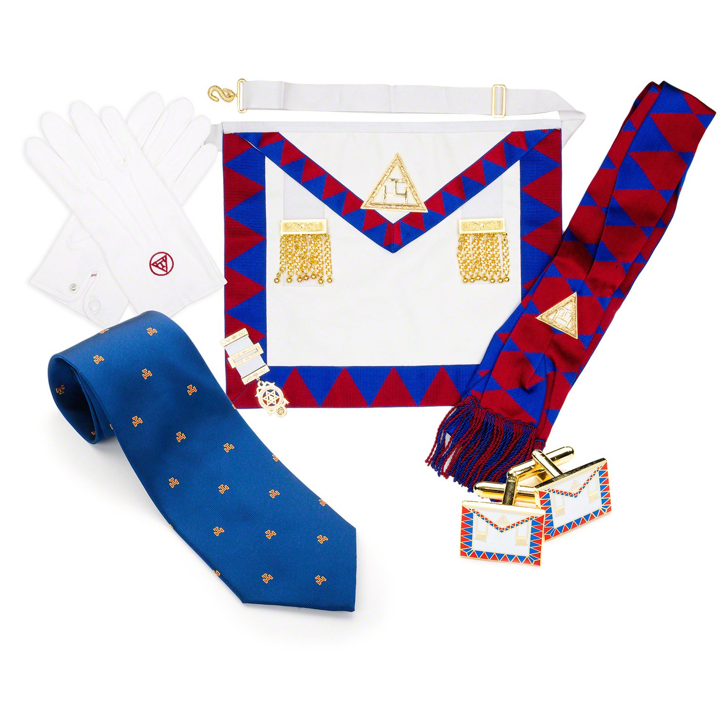 THE MASONIC COLLECTION - Royal Arch Companions Value Pack - Lambskin/Imitation Leather - A Useful Gift Accessory for Freemason Men