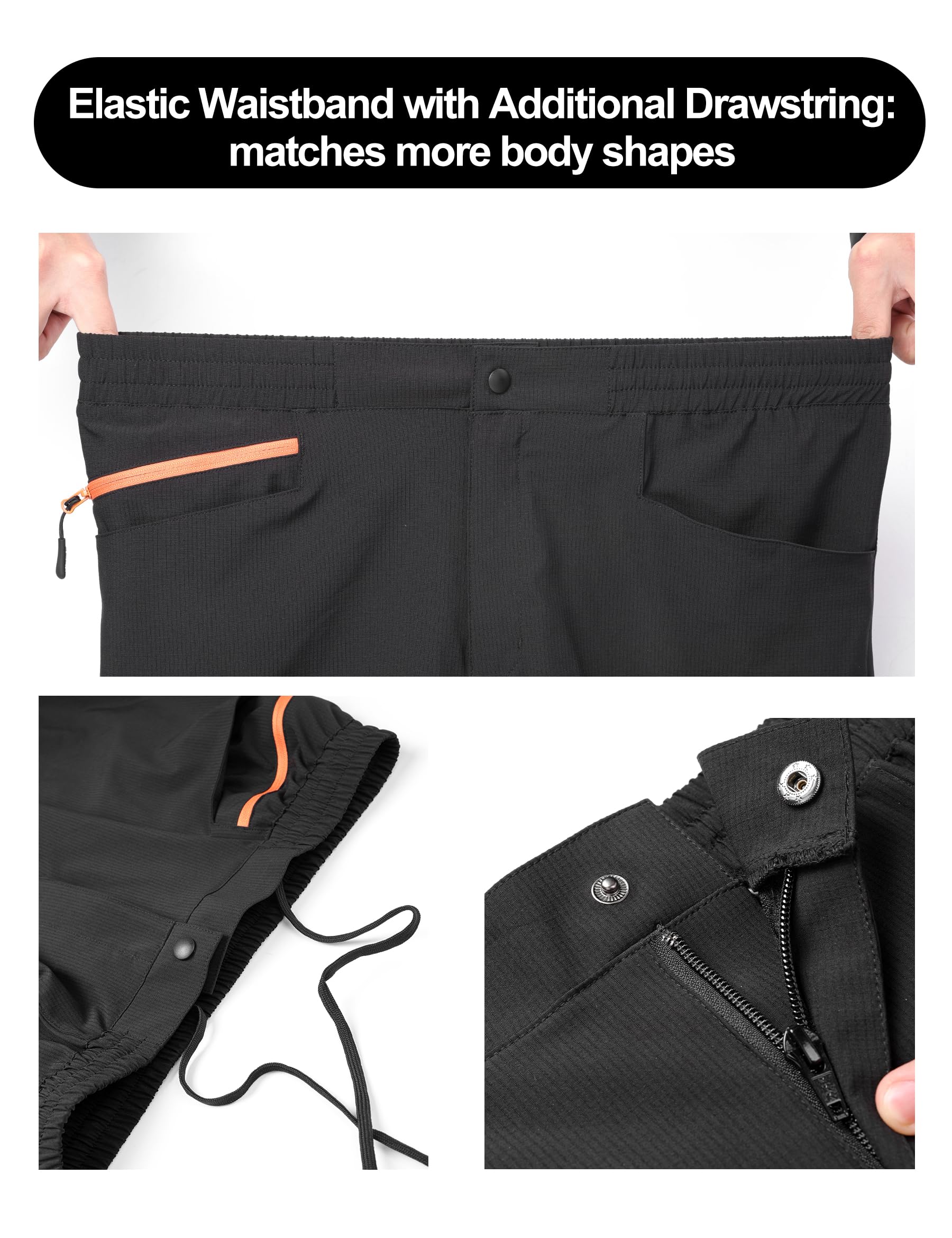 INBIKE Pantalons Sport pour Randonnée Course Vélo Esclade Moto Exterieurs Pantalons de Pluie Réfléchissants LP702