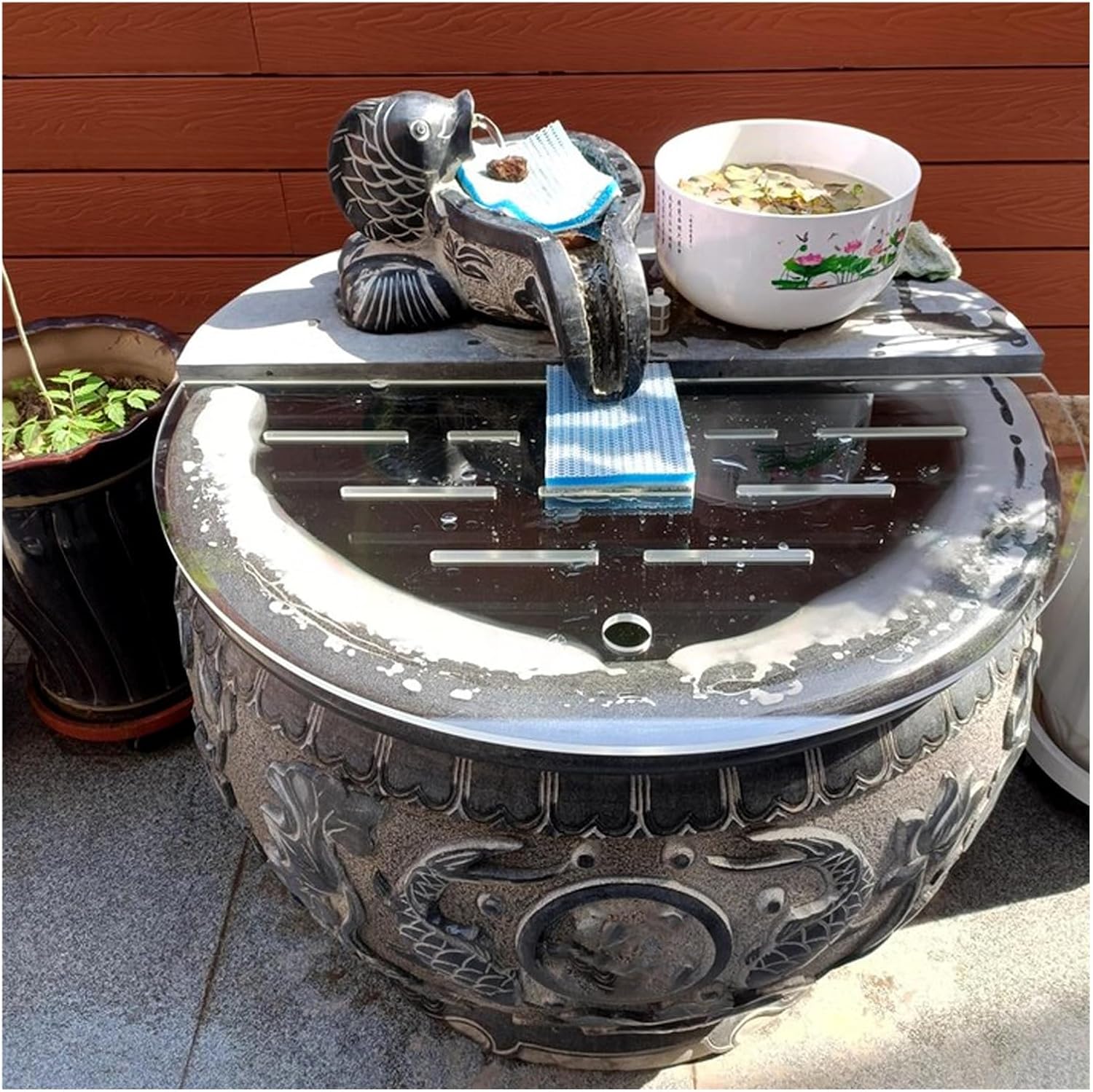 Aquarium Anti-Jumping Cover, Round Acrylic Fish Tank Lid 11" 17" 25" 33" 39", to Protect Fish Jumping Out of Fish Hood(37.4"/95cm)