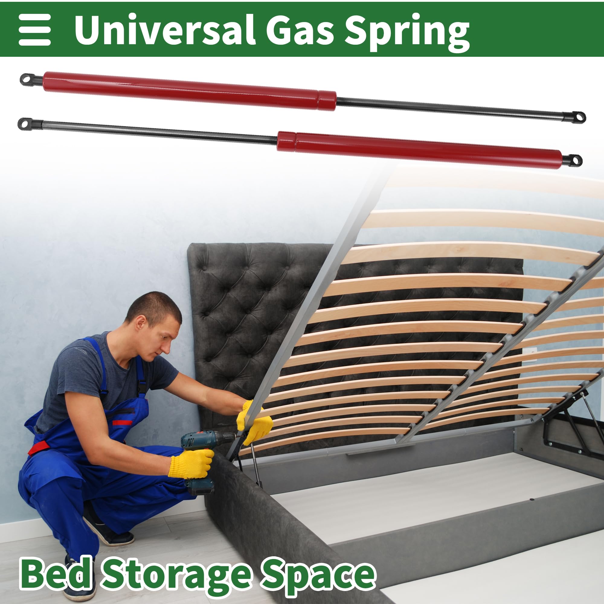 Motoforti Pistoni A Gas 800N/600mm Rosso 2 Pz Per Auto RV | Materiale: Acciaio Al Carbonio. Lunghezza Estesa 600mm, Compressa 350mm. Forze 800N. Uso: Cofano, Armadio, Scatola Attrezzi.