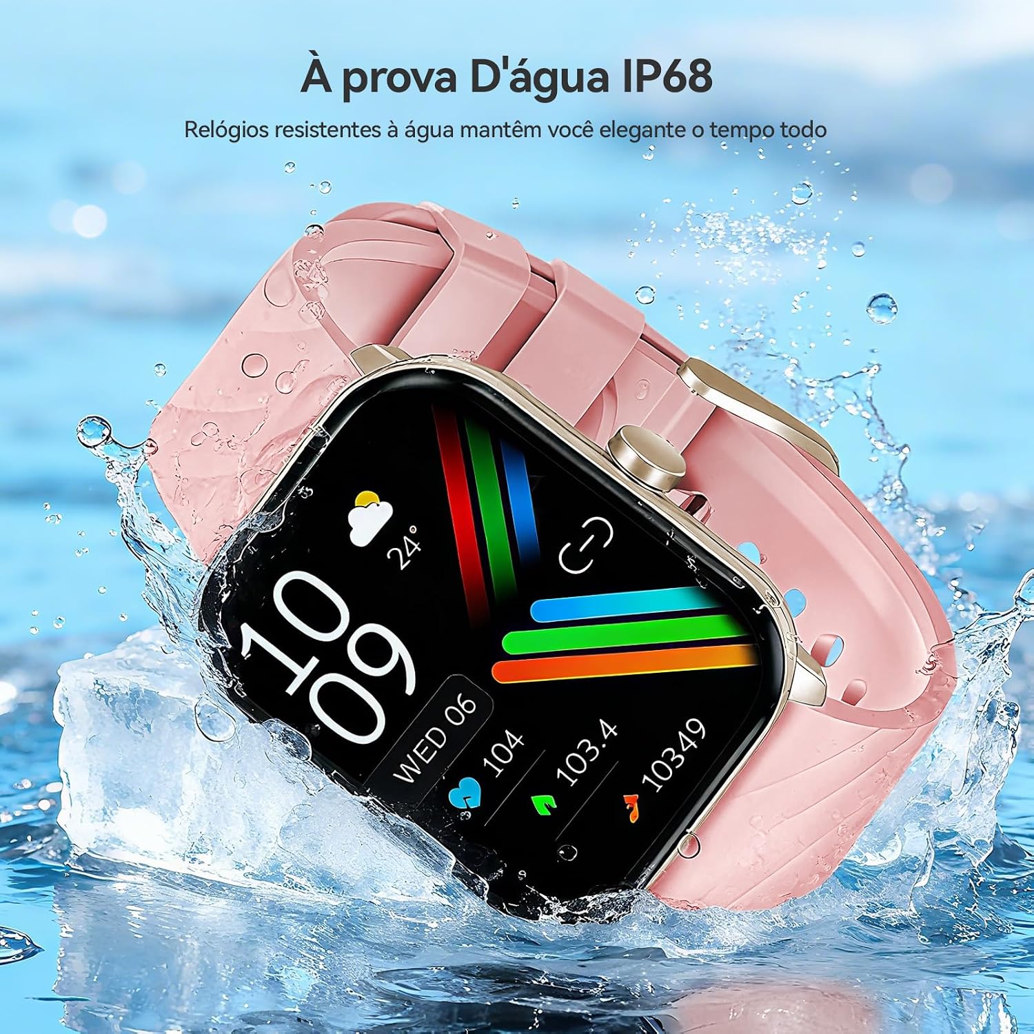 Relógio Inteligente com Tela Grande de 2.01”, Bluetooth Smartwatch, +100 Modos Esportivos e IP68 – FB045 Relógio Inteligente com Tela Grande de 2.01”, Bluetooth Smartwatch, +100 Modos Esportivos e IP68 – FB045
