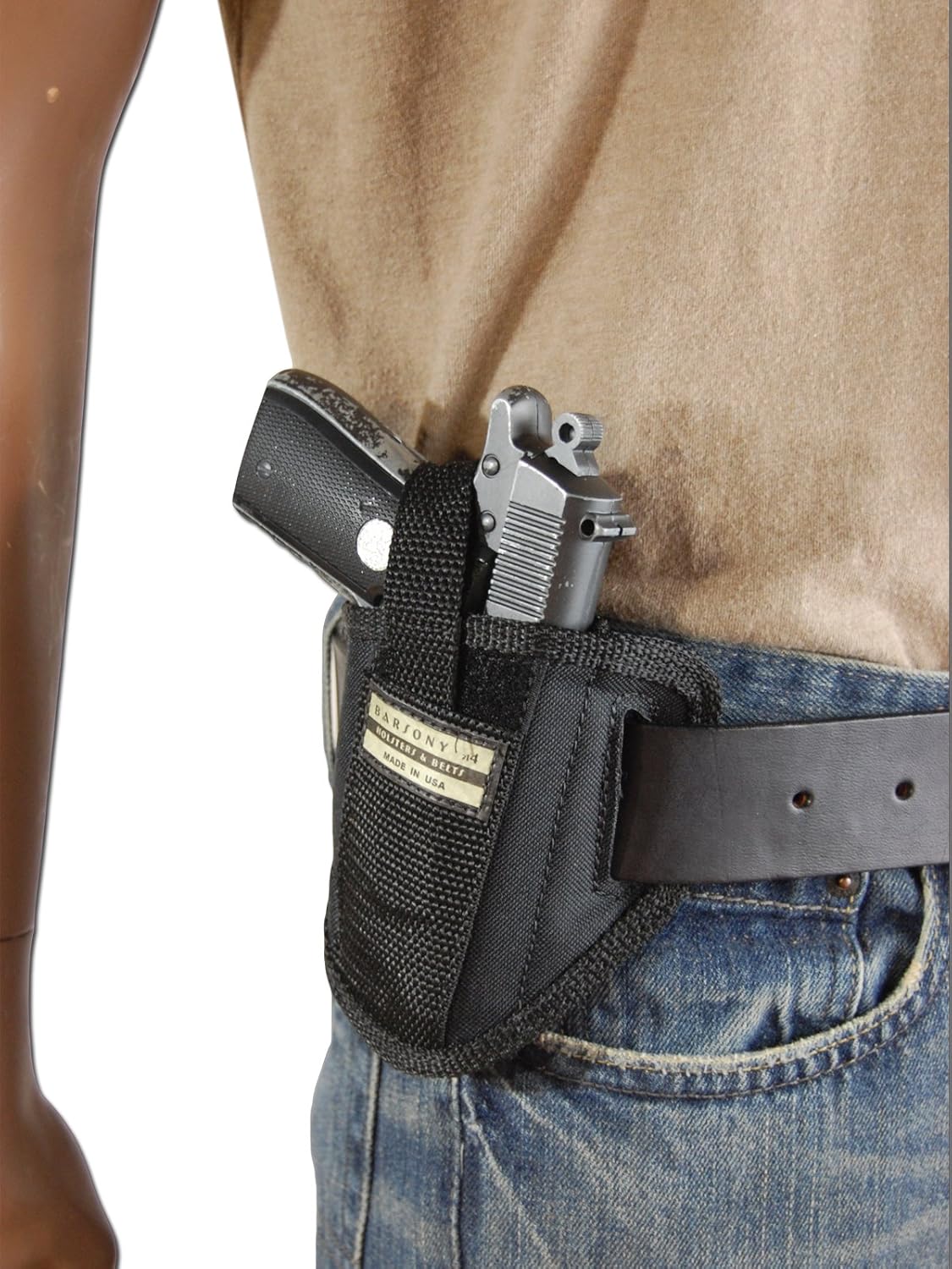 New Barsony 6 Position Ambidextrous Pancake Holster for Small .22 .25 .380 .32