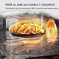 Vista 2 de TOSHIBA Combo de freidora de aire con horno de microondas inversor para encimera, serie MASTER, asado, convección, combinación rápida, incluso