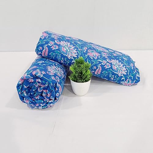 Miniatura 5 de The Yard - Tela india hecha a mano con estampado floral, bloque a mano, bonito tejido de tintes naturales para correr de 3 yardas, tela de algodón