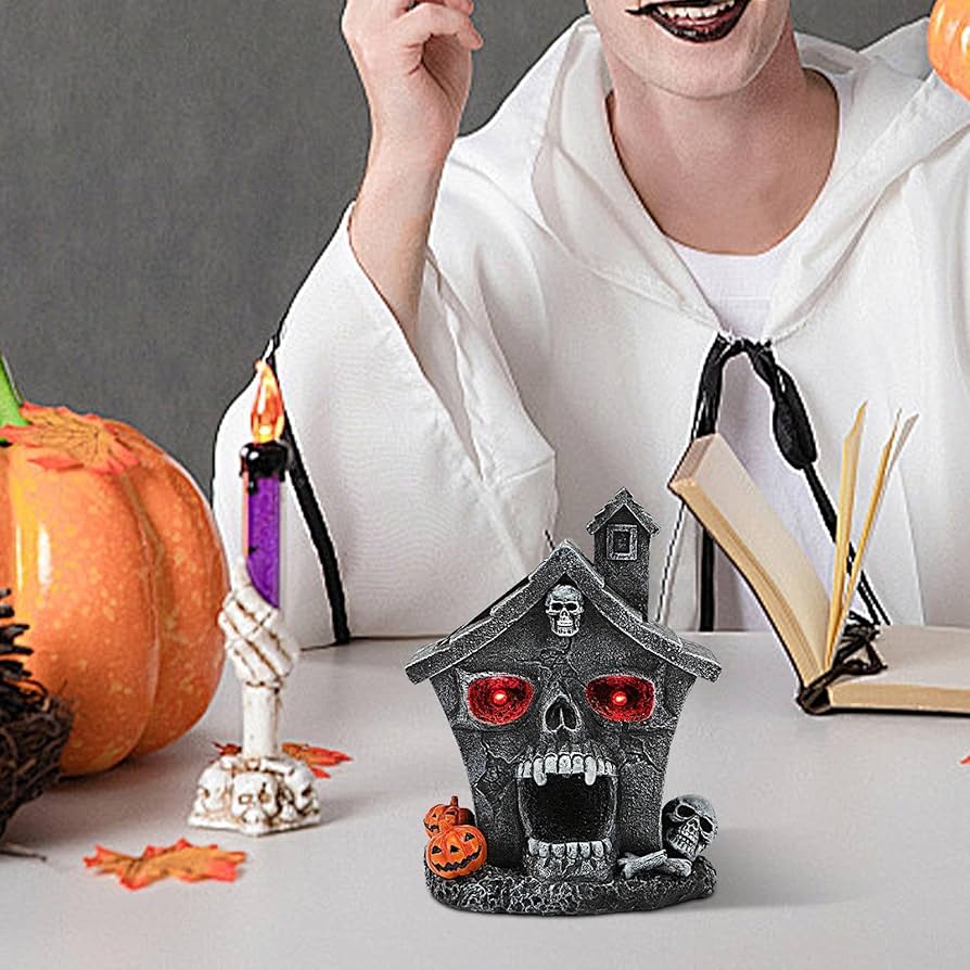 ハロウィン　雑貨　ゴーストハウス ハロウィン ゴーストハウス缶（パープル） | 株式会社エウレカ