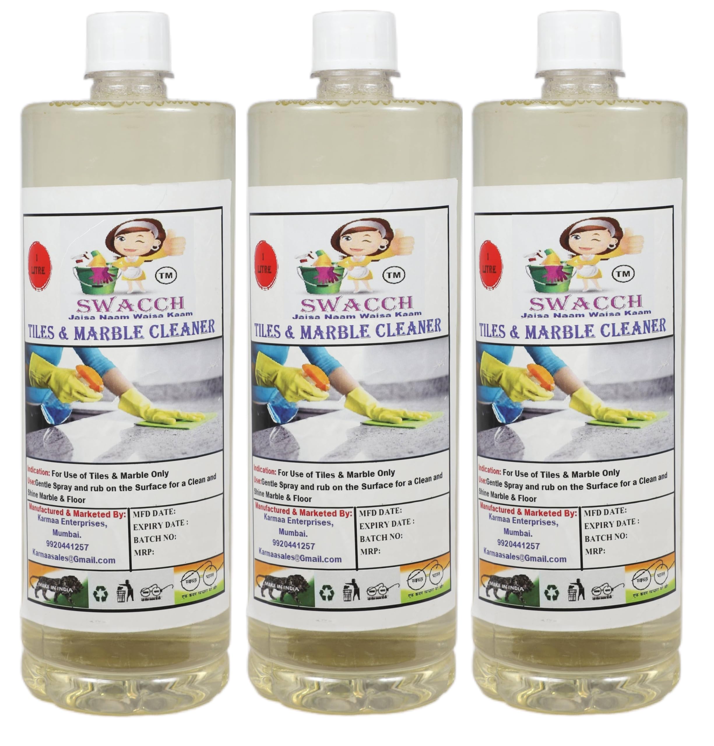 Tiles & Marble Cleaner (1 Litre) (Pack of 3) (B0B7FDDRDT) Amazon Price History, Amazon Price Tracker