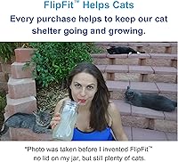 Vista 8 de CREADOR ORIGINAL - Tapas de Silicona FlipFit™ para Frascos Mason con Orificio para Pajilla - Ajuste Dual para Frascos Mason de Boca Regular y Boca