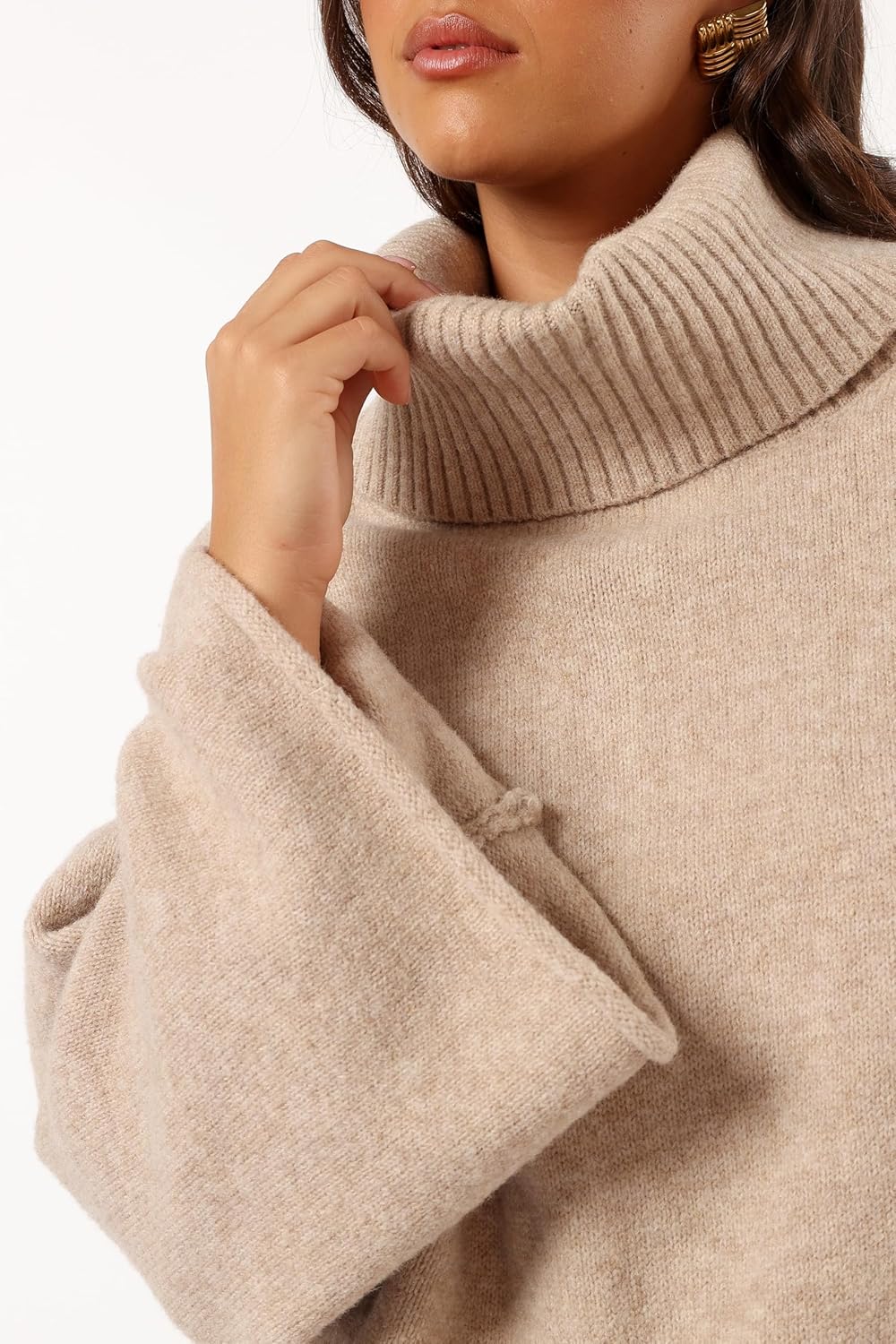 Petal & Pup Women's Bindy Cowlneck Knit Sweater - Image 4