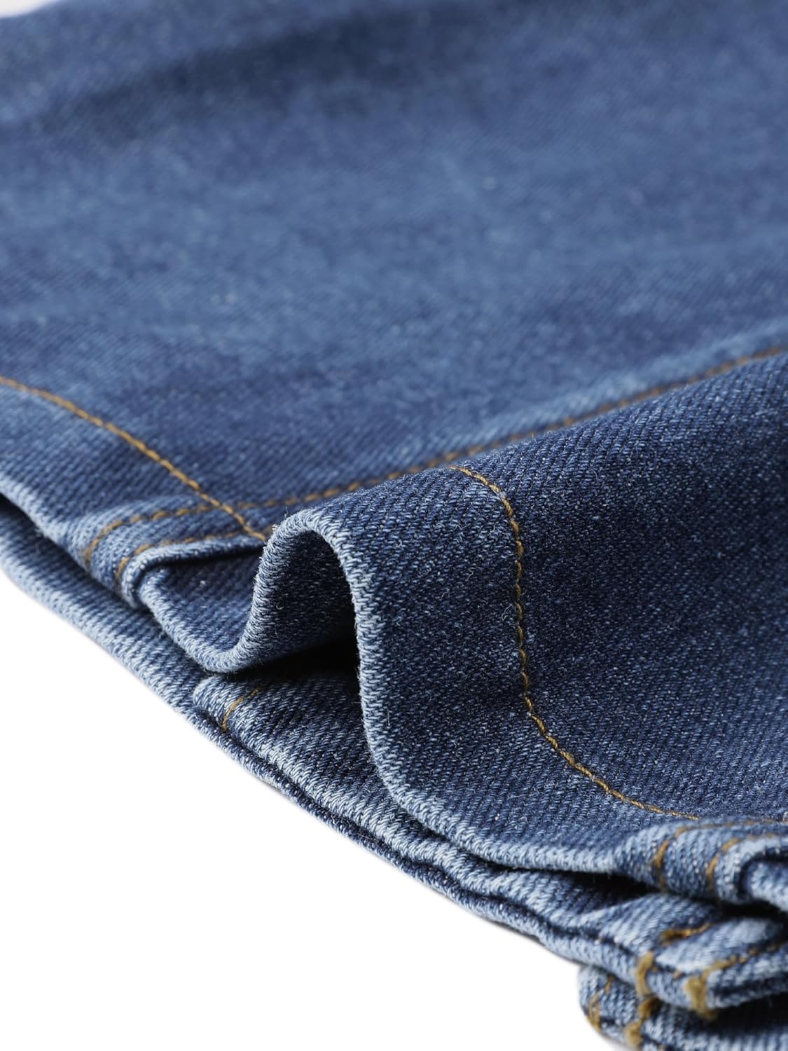 Allegra K Denim Dress for Women Casual Button Down Collarless Sleeveless Mini Jean Dresses - Image 5