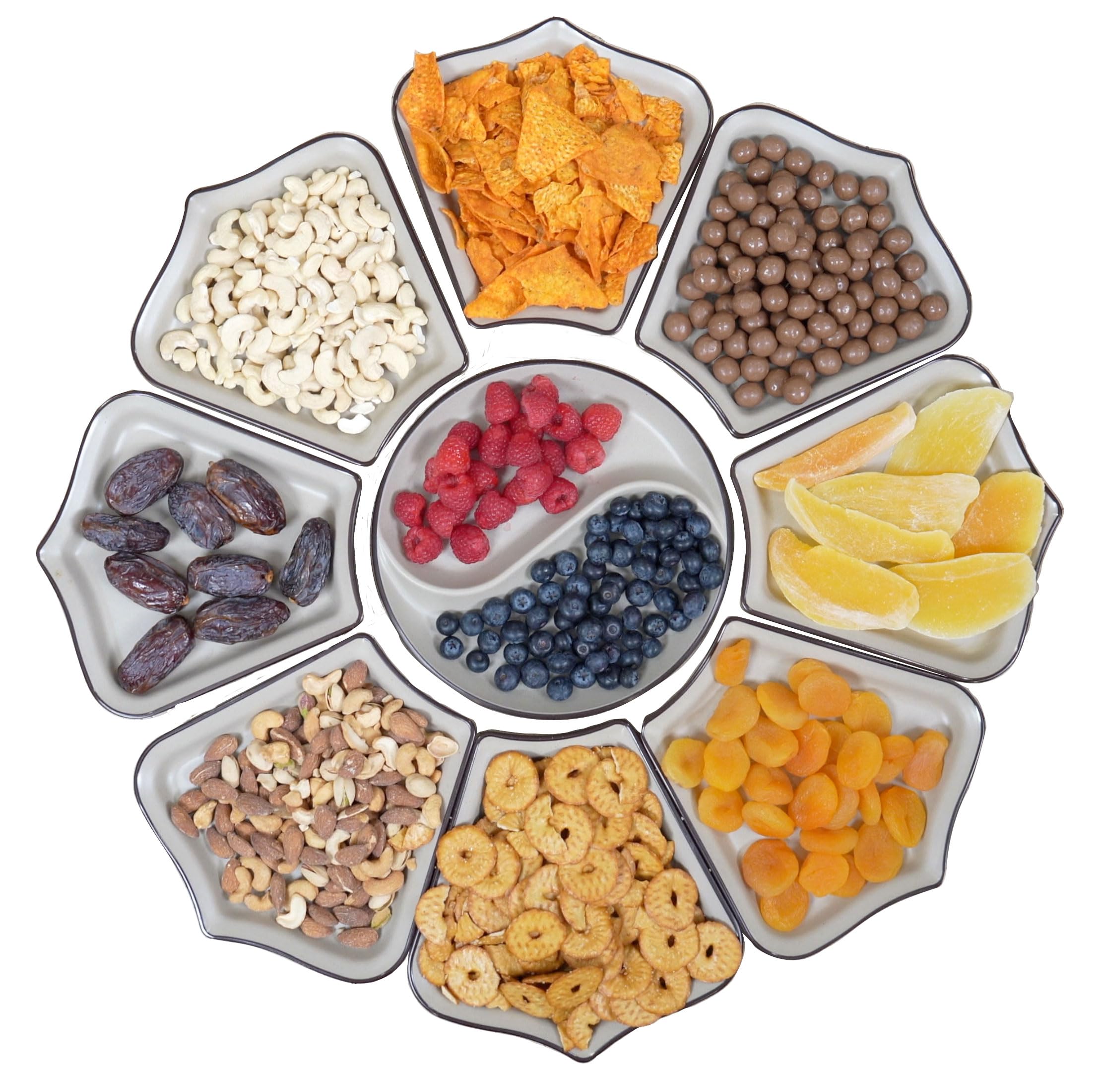 AHAQU 50 Vassoi In Plastica Per Sandwich, 260 X 185 X 45 Mm, Grandi - Foto 2