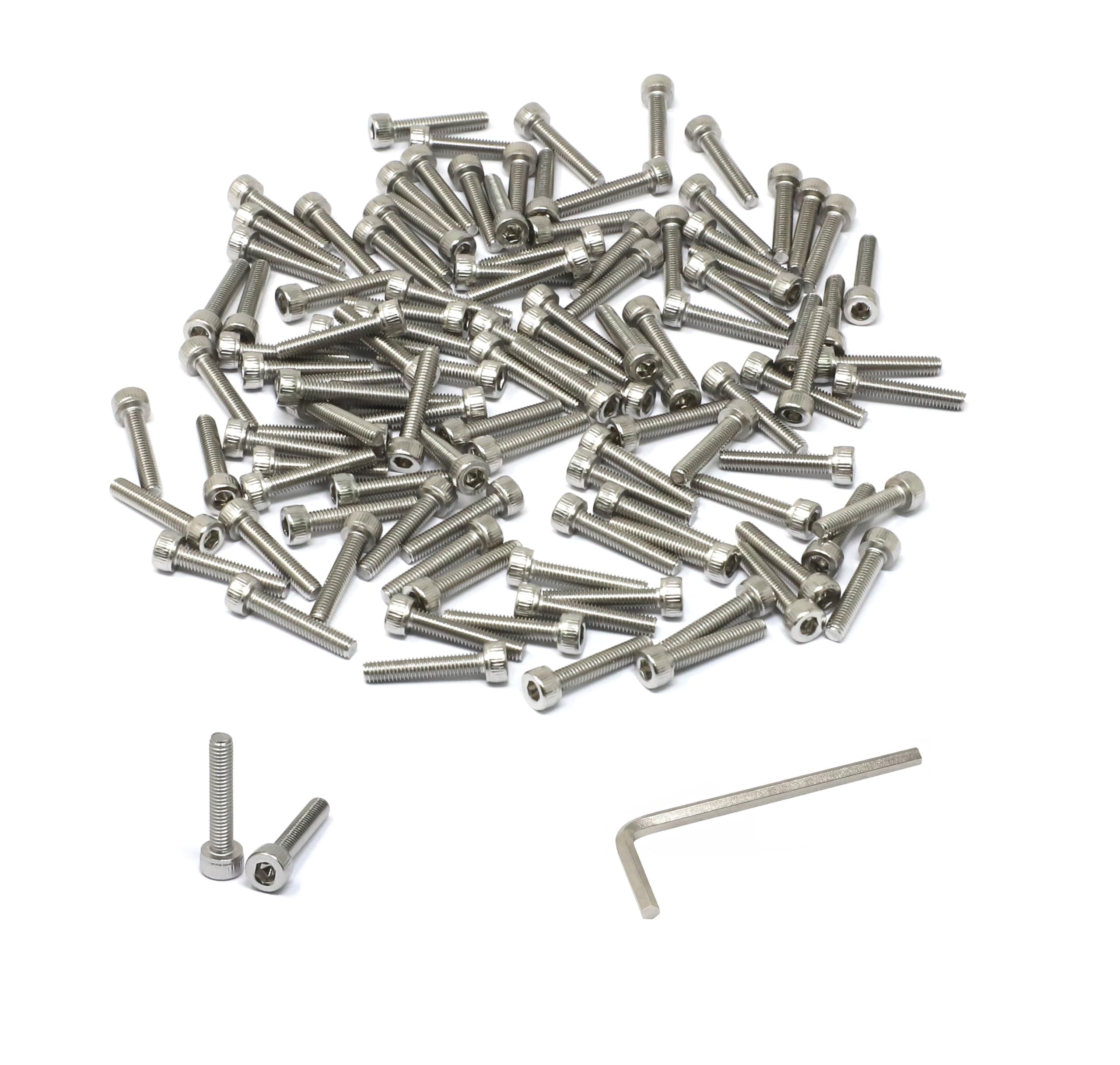 Vis à Tête Hexagonale M5x80mm En Acier Inox 304 - DIN 912 - Lot De 10 Pièces - Marque Uxcell - Neuf