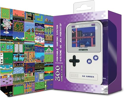 Miniatura 5 de My Arcade Go Gamer Classic-Purple consola electrónica portátil con 300 juegos, pantalla a todo color de 2.5 pulgadas, diversión para toda la familia