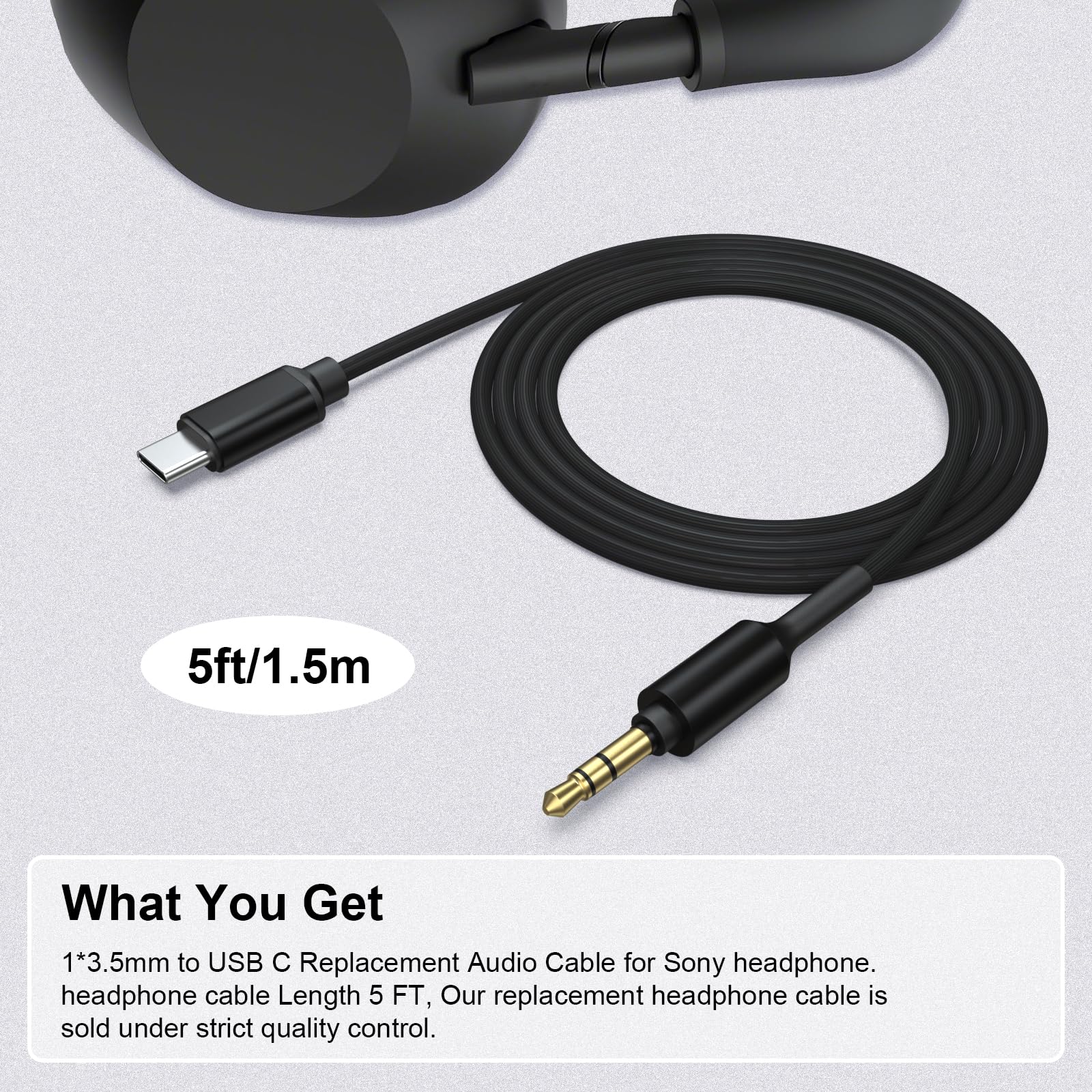 Amazon | Toxaoii 交換用オーディオケーブル USB C - 3.5mm Sony WH