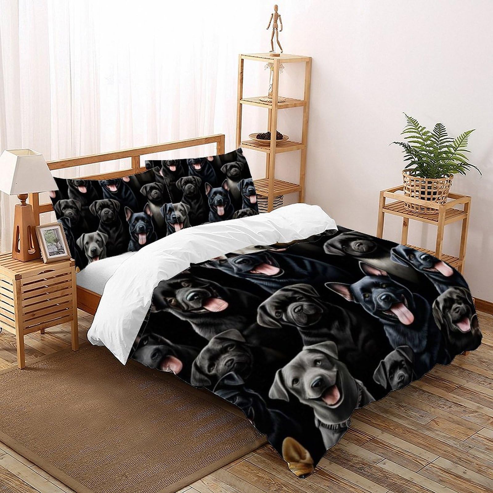 Housse de couette King Animaux Land 3D lit garçon microfibre 220x240