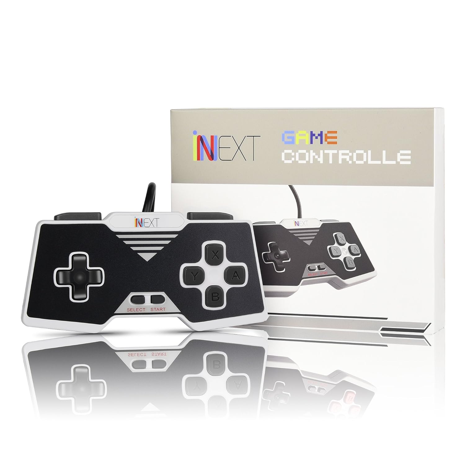 iNNEXT 2 x SNES Retro USB Controller for PC Game Windows 10,Classic USB Gamepad Joysticks Controller Mac Linux, Joypad Joy.