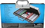 Cardinal Classics, 300-Piece Poker Set with Aluminum Carrying Case & Professional 11.5g Chips Plus 5 Poker Dice, for Adults and Kids Ages 10 and up
