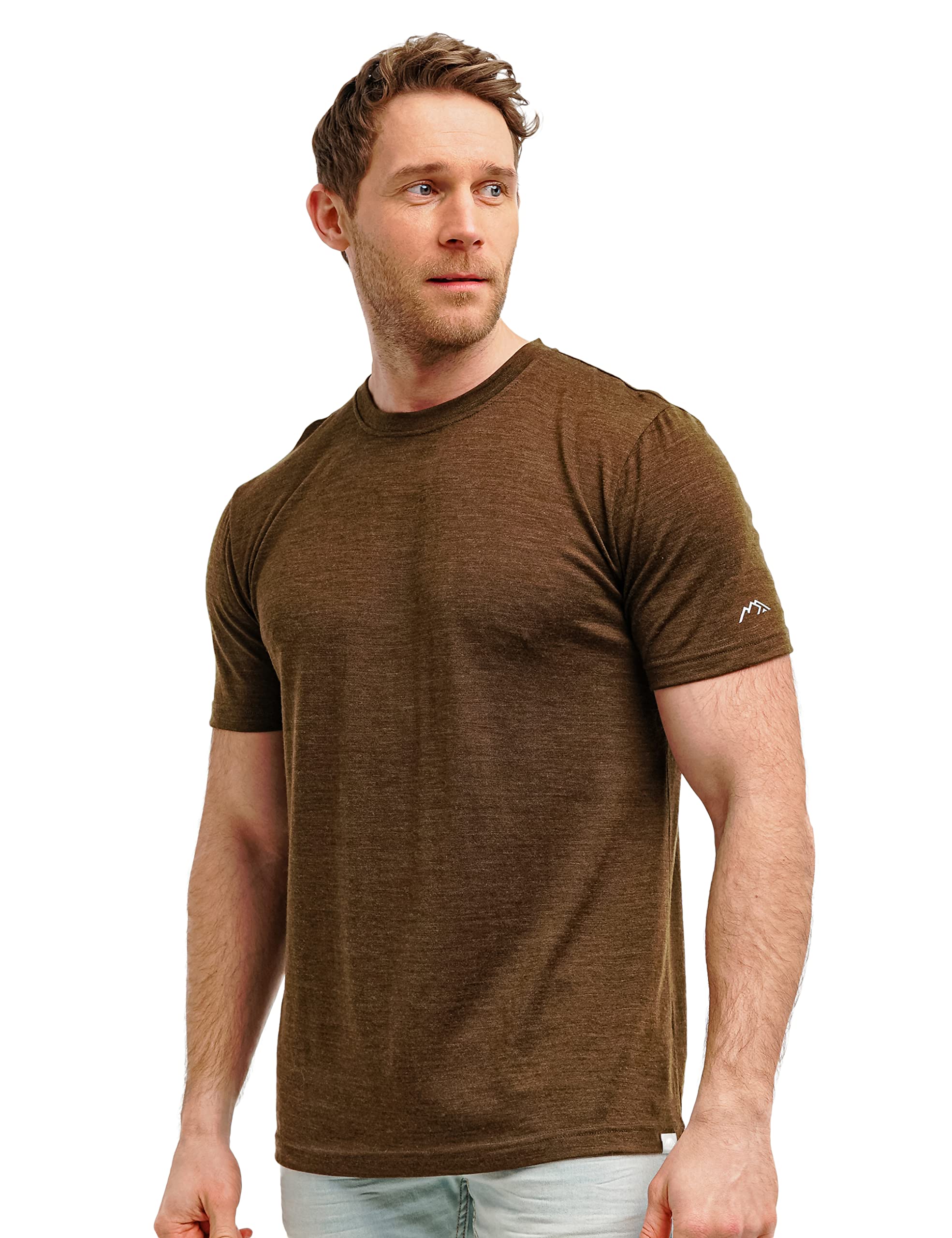Merino.tech Merino Wool T-Shirt Mens - 100% Merino Wool Undershirt Lightweight Base Layer