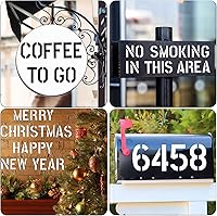 Vista 5 de YEAJON Plantillas de Letras de 11 Pulgadas Plantillas de Símbolos Números Manualidades, 42 Piezas Plantillas de Alfabeto Reutilizables Kit