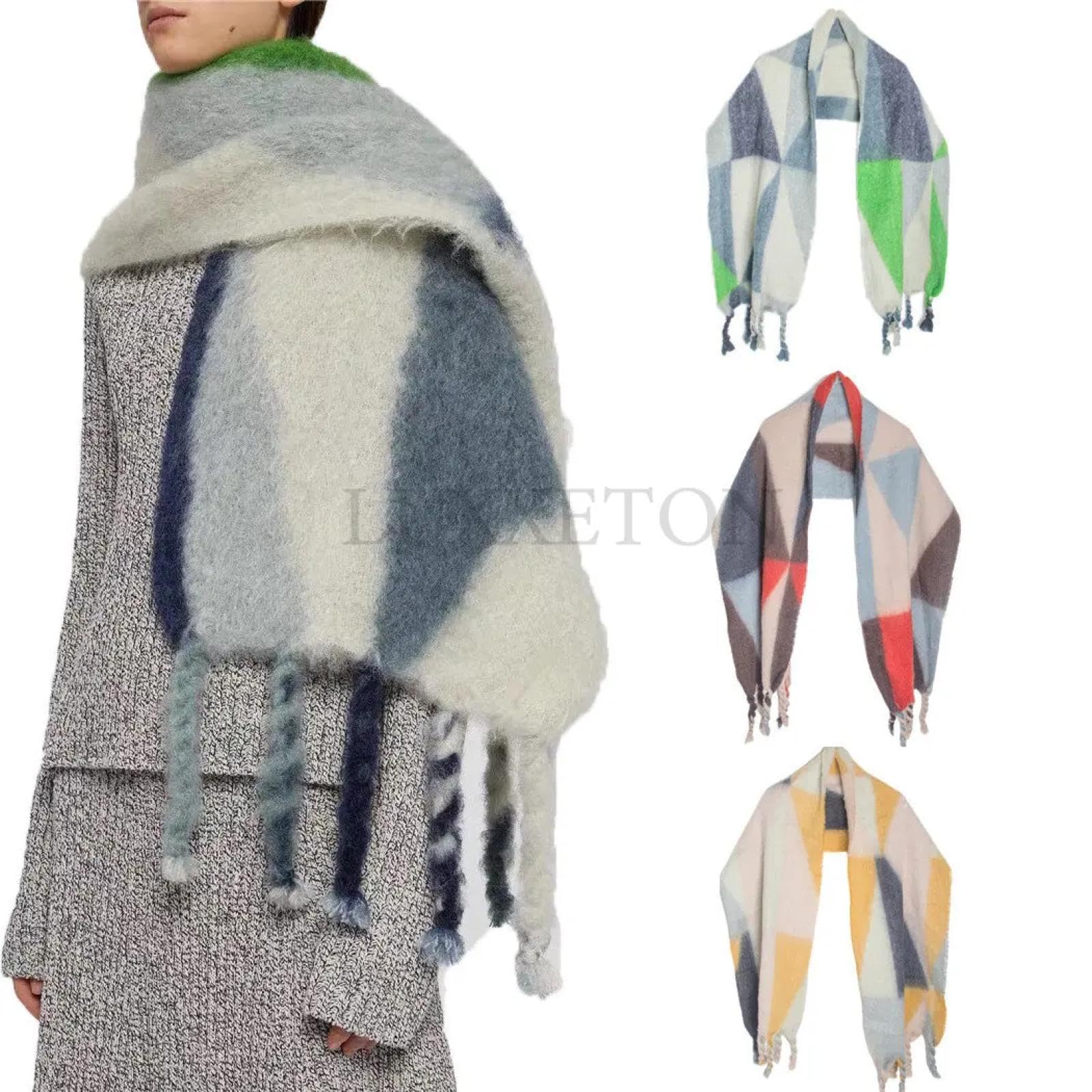 Schals Tücher Halstuch Scarf Schal Im Klassischen Stil Für Herren Und Damen, Schal, Deckenschal, Damenschal Mit Festem Gittermuster, Schal