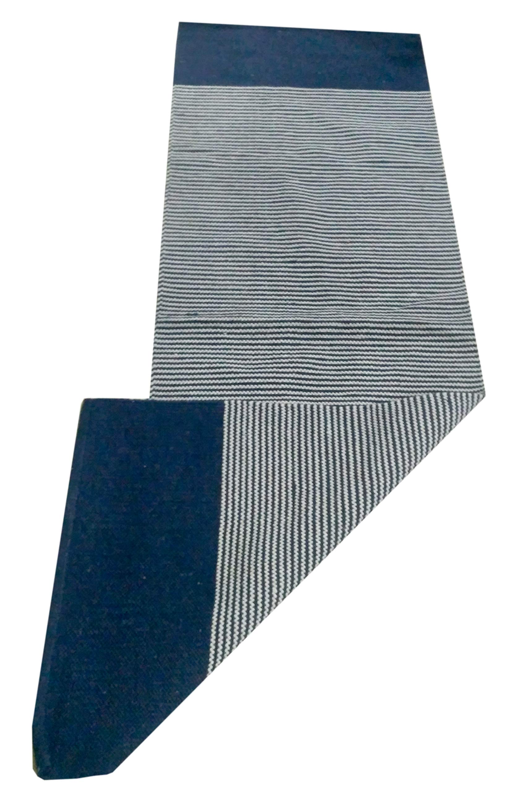 Purpledip Tapis de yoga tissé à la main en coton épais antidérapant conçu pour Yogasana, Pranayam, Surya Namaskar ou tout autre exercice (12043)