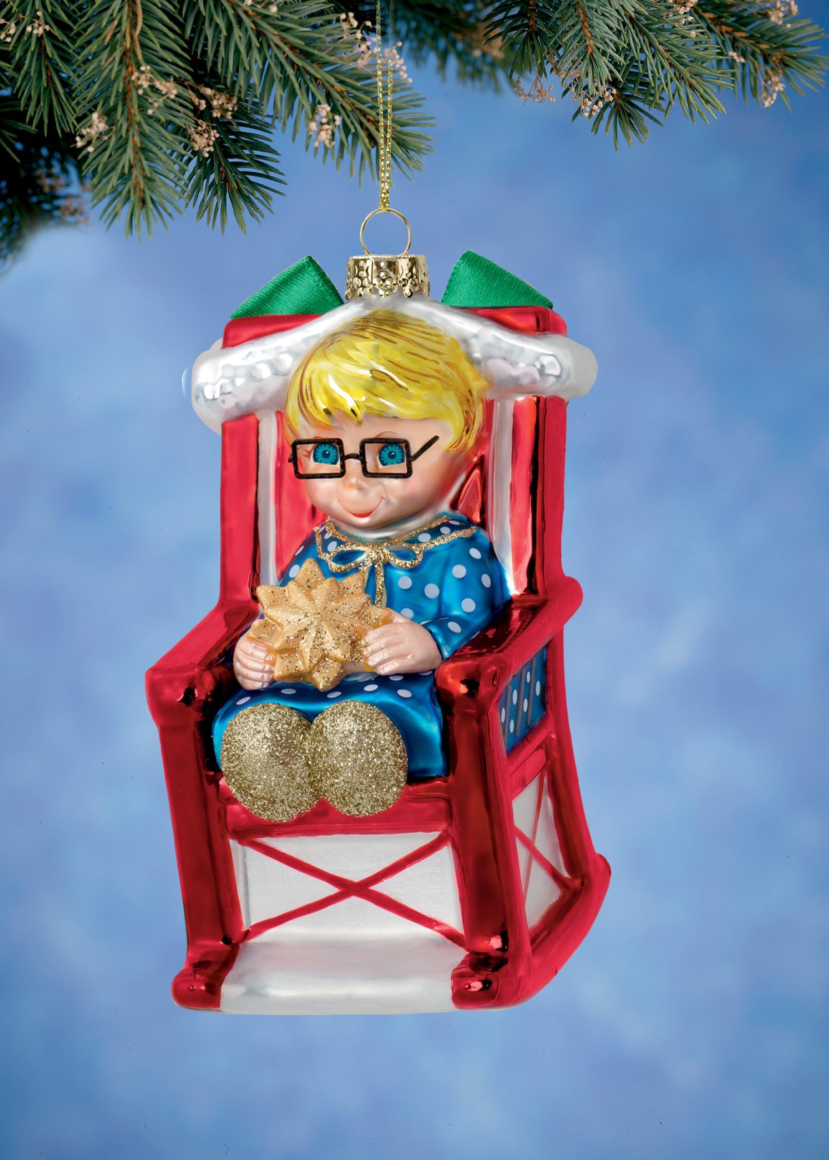 Amazon.com: The Ashton-Drake Galleries Mrs. Beasley Glass Ornament