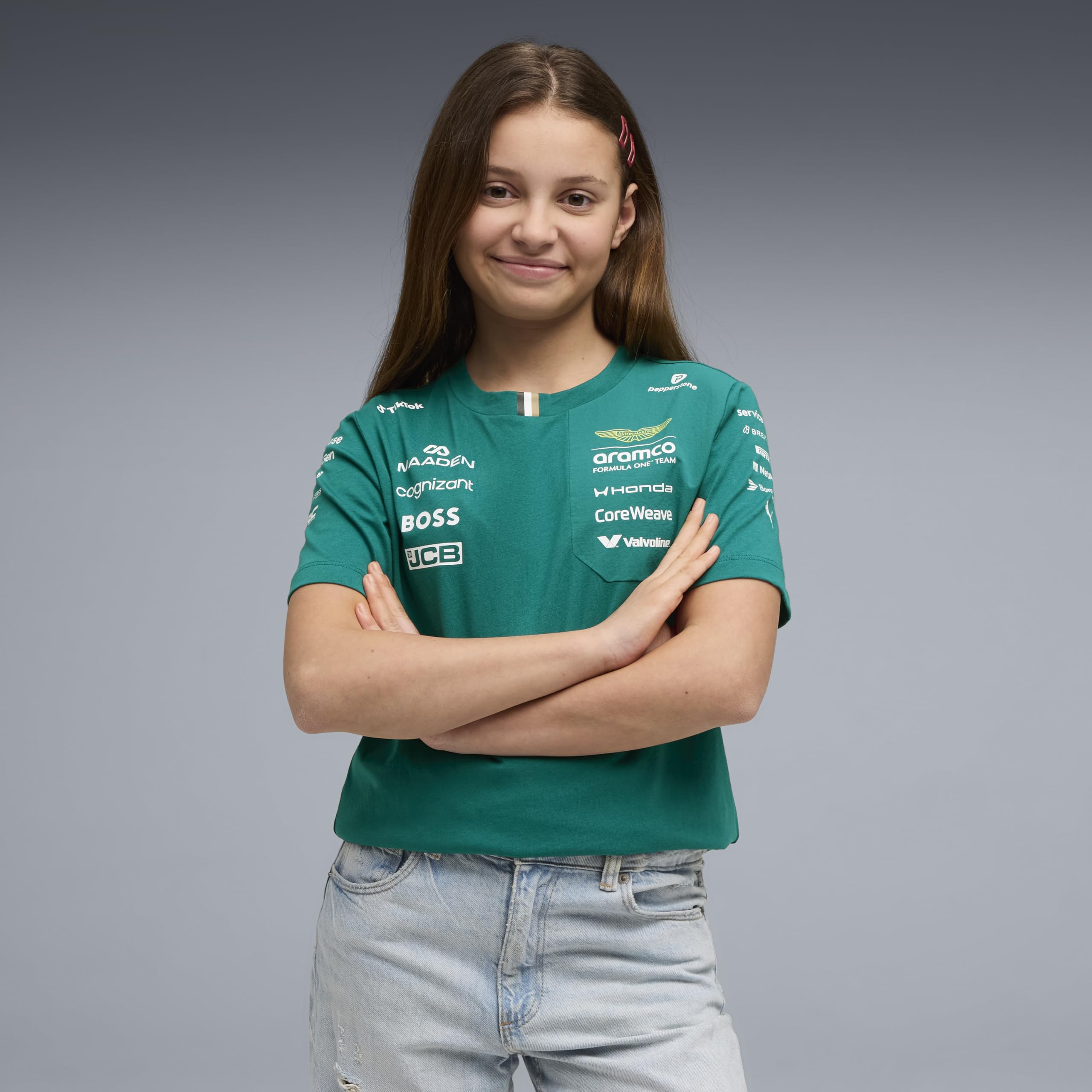 PUMA Aston Martin F1 2026 Camiseta del Equipo para niños – Verde