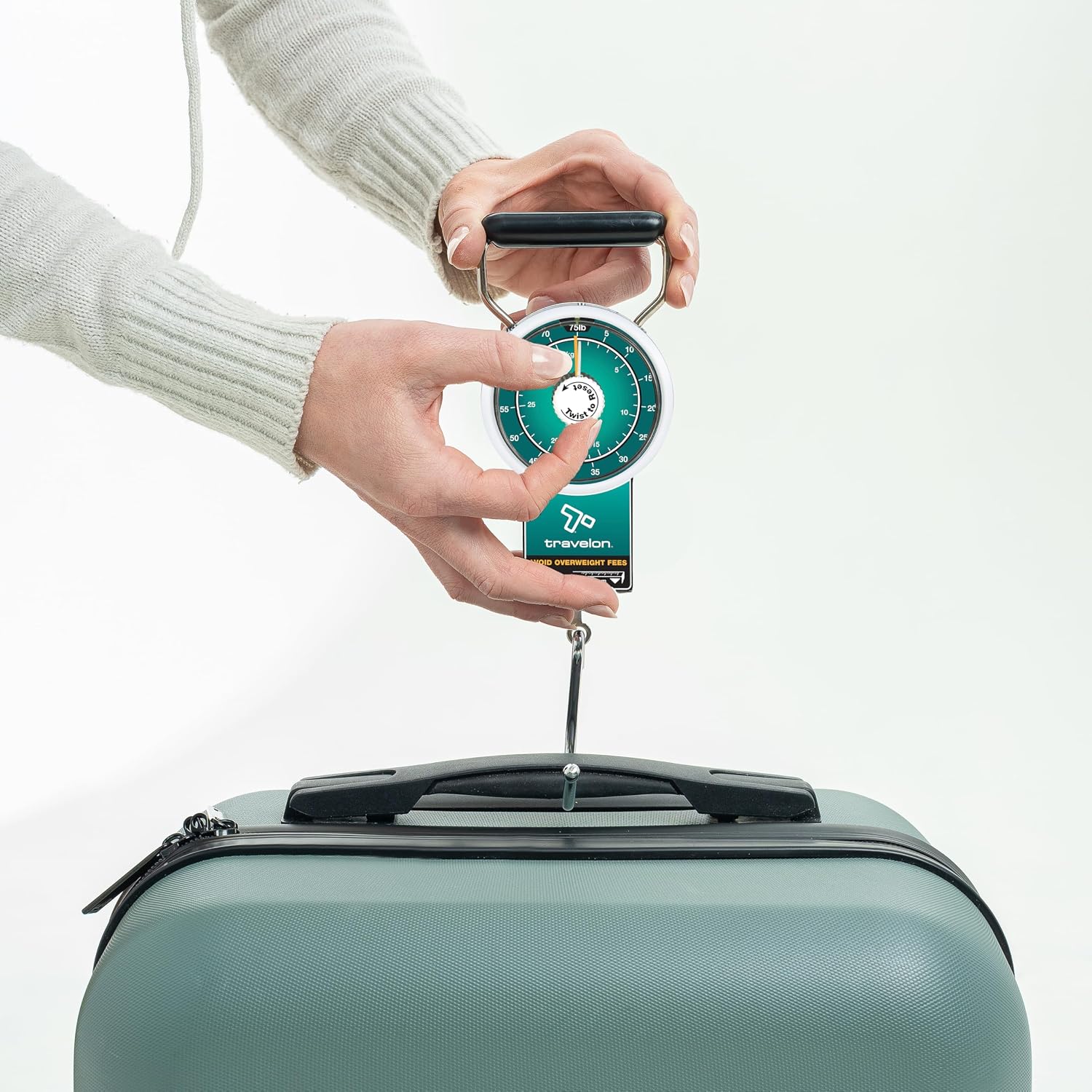 Stop & Lock Luggage Scale with Tape Measure image 2