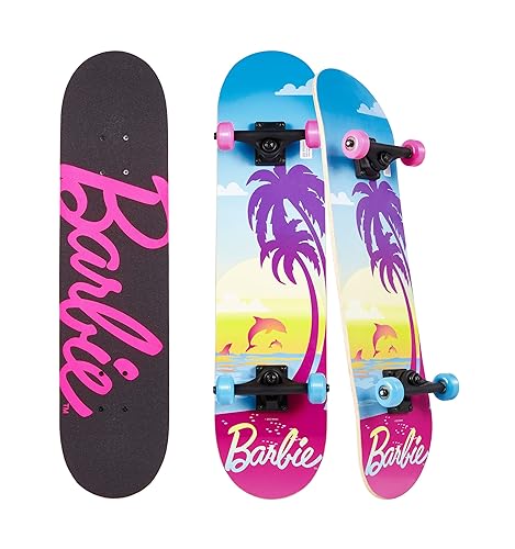 Skateboard with Printed Graphic Grip Tape - Great for Kids and Teens, Cruiser Skateboard with ABEC 5 Bearings, Durable Deck, Smooth Wheels
