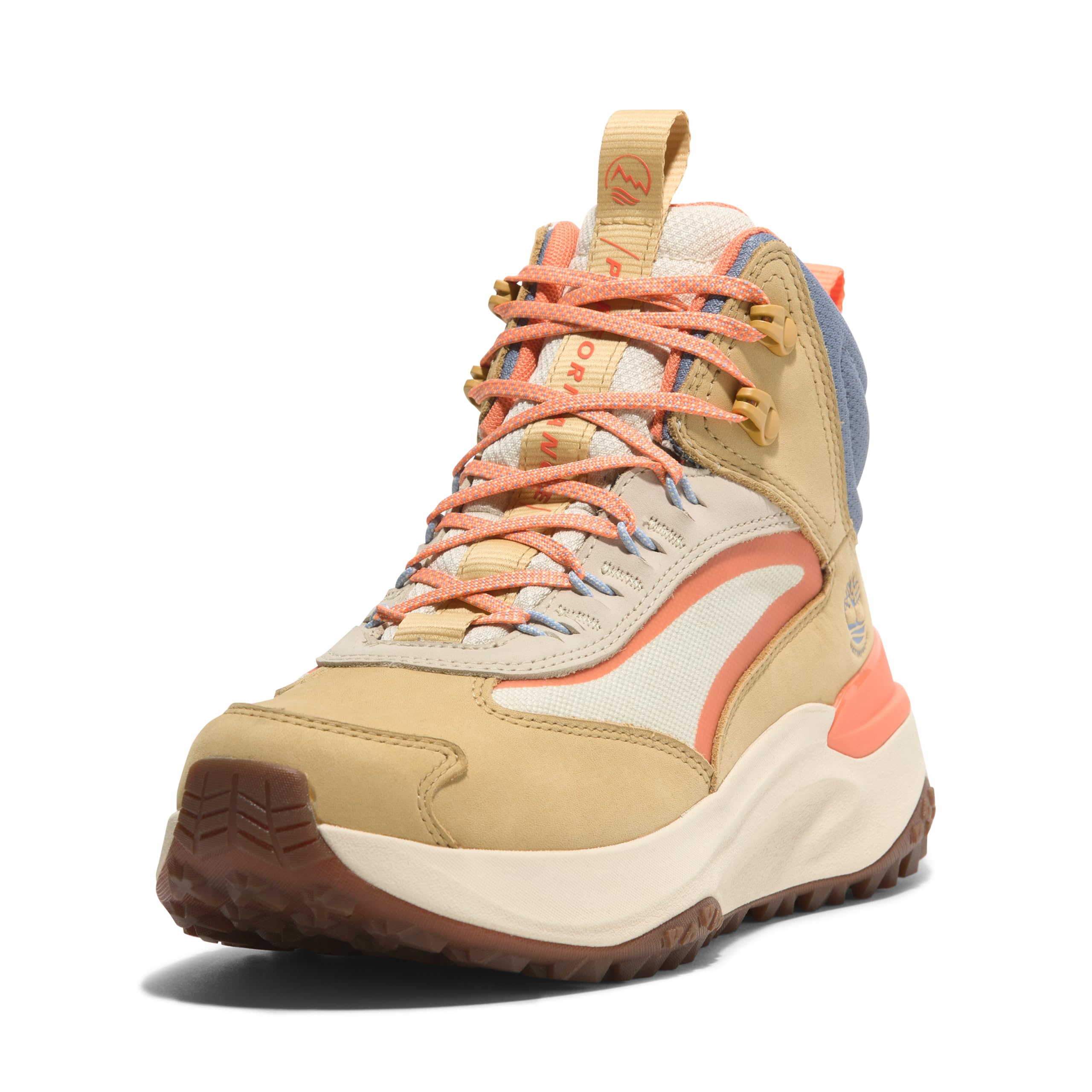 Timberland Women's Motion Access Mid Lace Up Waterproof Hiking Boot, Medium Yellow Nubuck, 8 Medium