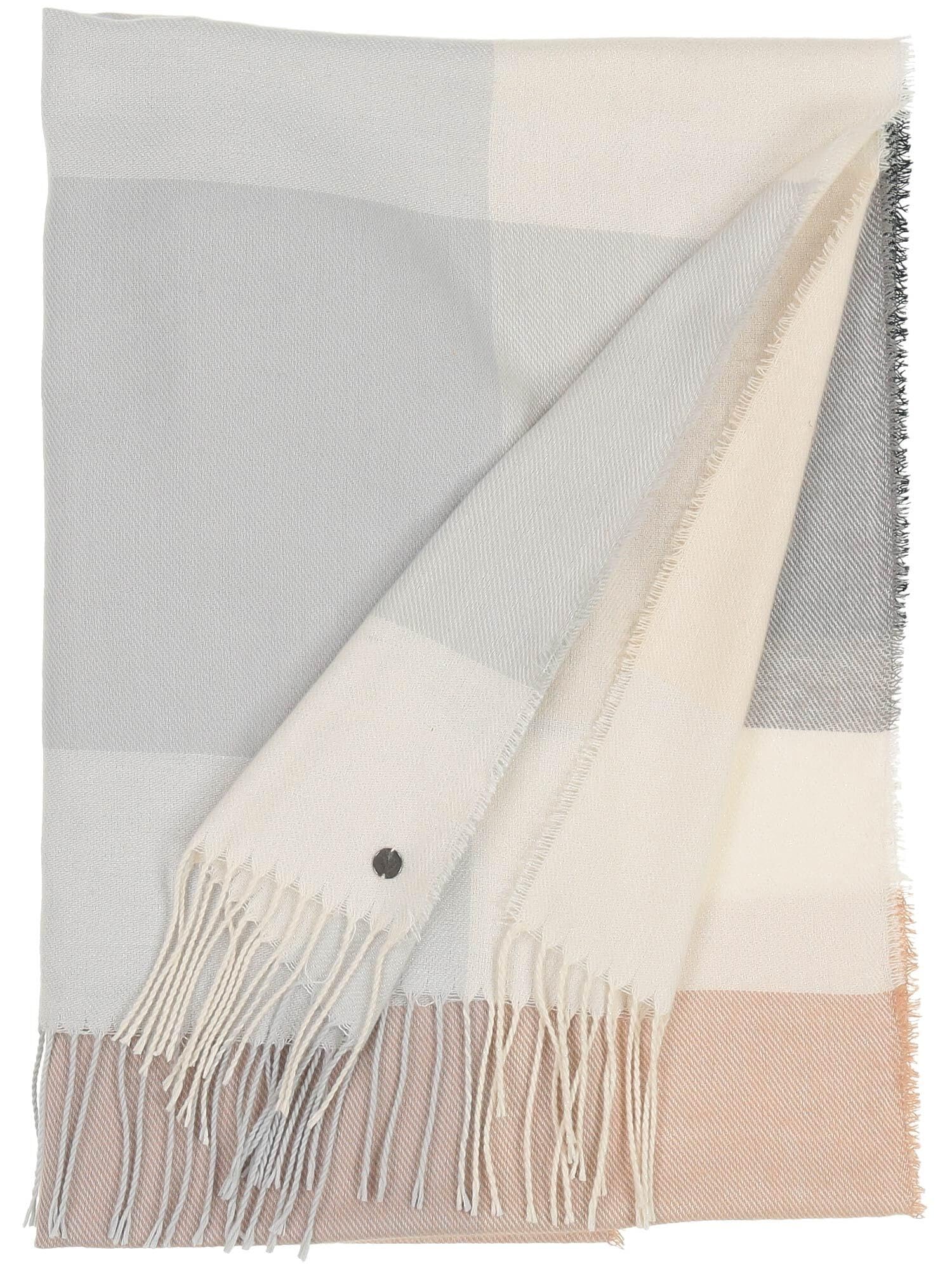 FRAAS Bufanda Soft Colour Block Mujer/Hombre - con flecos otoño/invierno Invierno