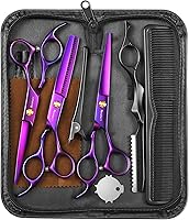 Wenshall Professional 6.89" Hair Cutting Scissors Set with Thinning Shears - Japanese 440C Steel, Salon Quality for Home DIY & Barber Use