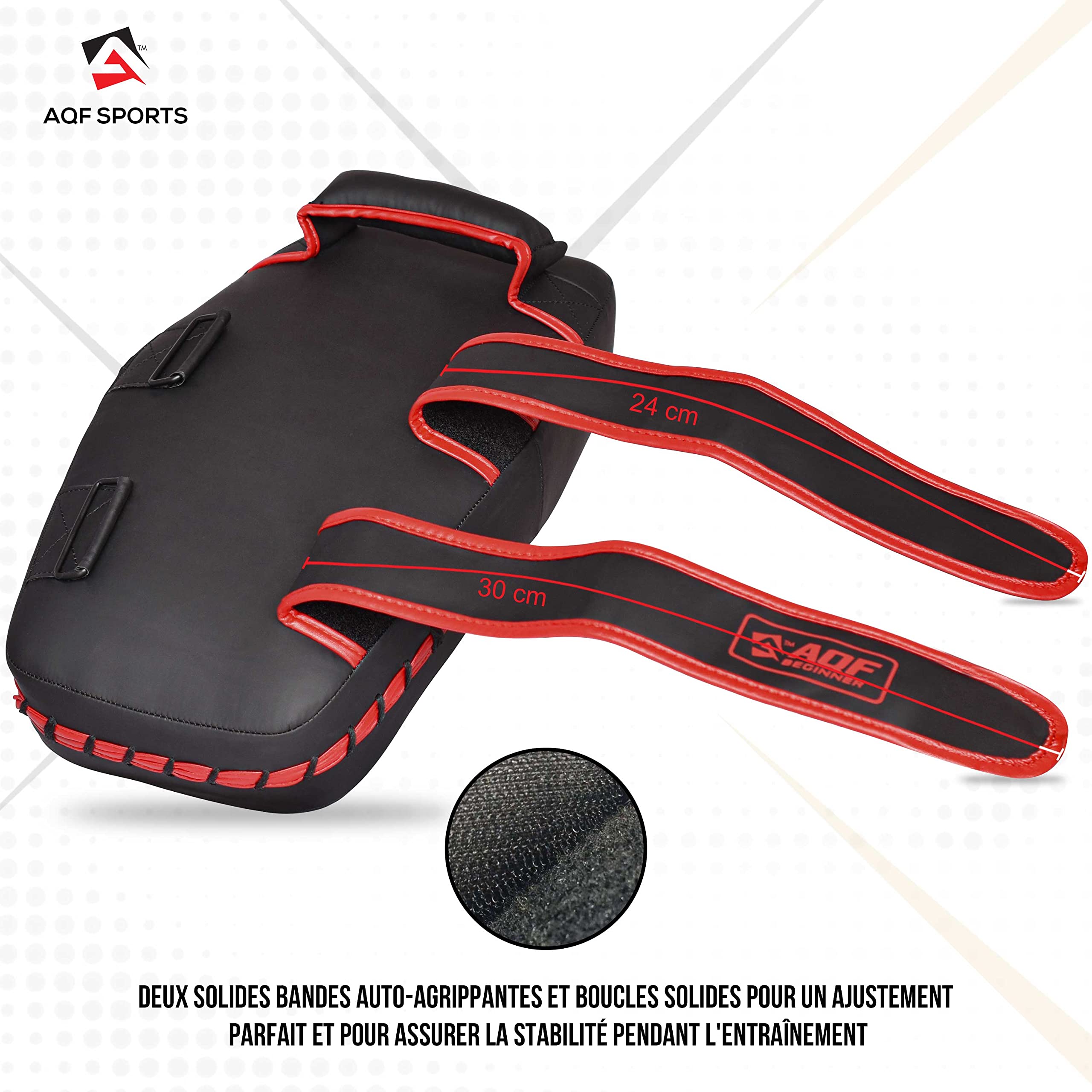 AQF Bouclier De Frappe, Coussin De Frappe, Pao Boxe Cuir Maya Courbé Kick Shield, Pattes d'ours Boxe, Thai Pad, Punching Cible pour MMA, Taekwondo, Boxing, Karate, Arts Martiaux & UFC