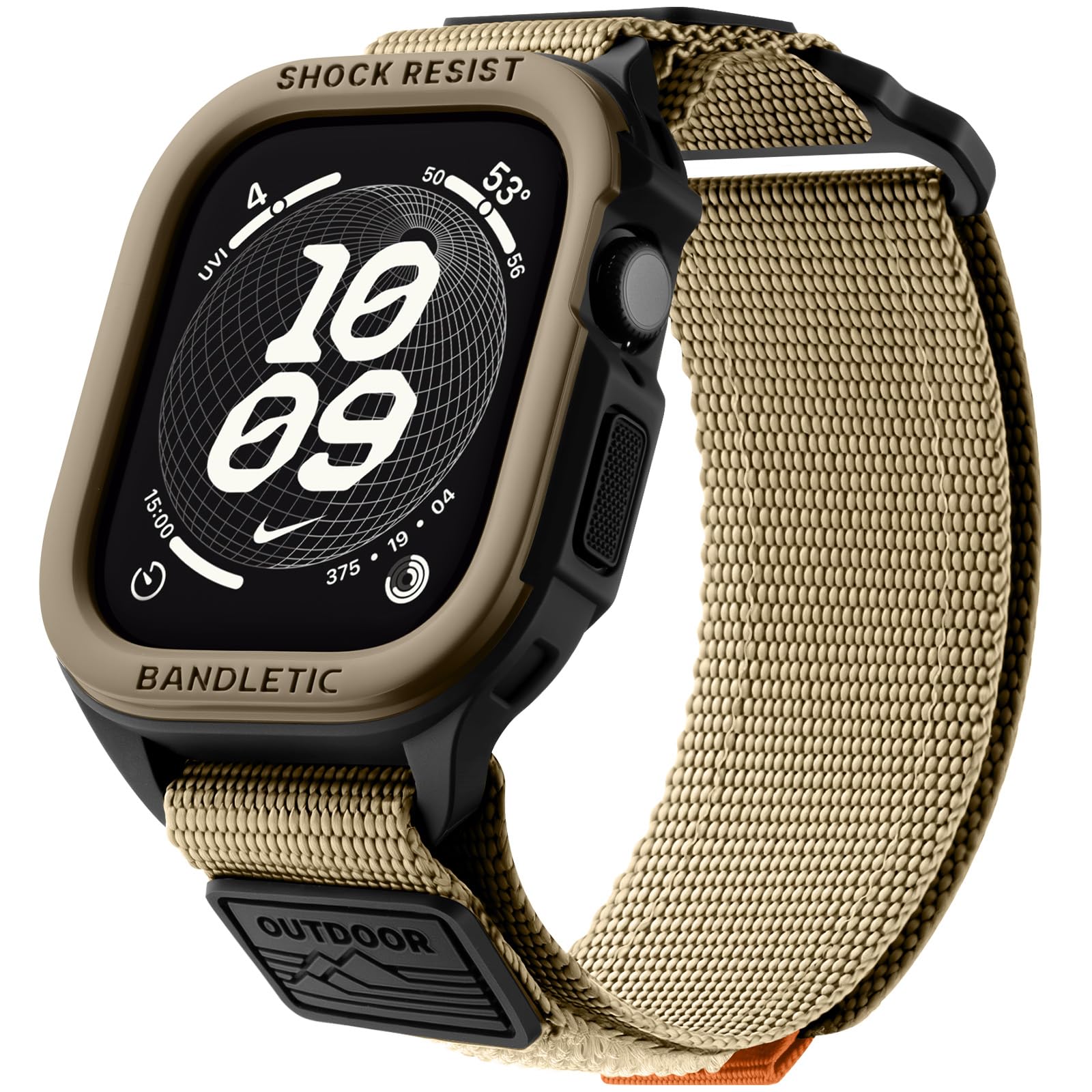Bandletic Rugged Military TPU Case Compatible with Apple Watch 11 46mm Band