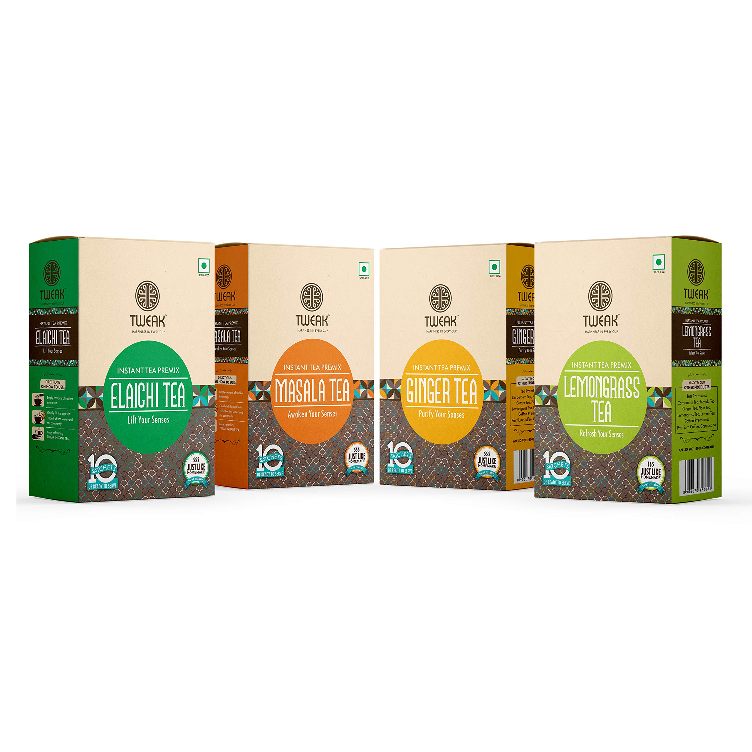 Tweak Instant Tea Premix,16g*40=640g (10 Sachet In each Pack) Assorted Tea(Cardamom,Masala,Ginger & lemongrass) (B0725PH4M7) Amazon Price History, Amazon Price Tracker