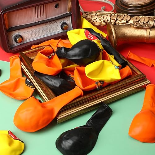 Miniatura 3 de Zomiboo 45 globos de construcción, decoraciones de fiesta de cumpleaños de camión de 12 pulgadas para niños, camión volquete de ducha, fiesta de