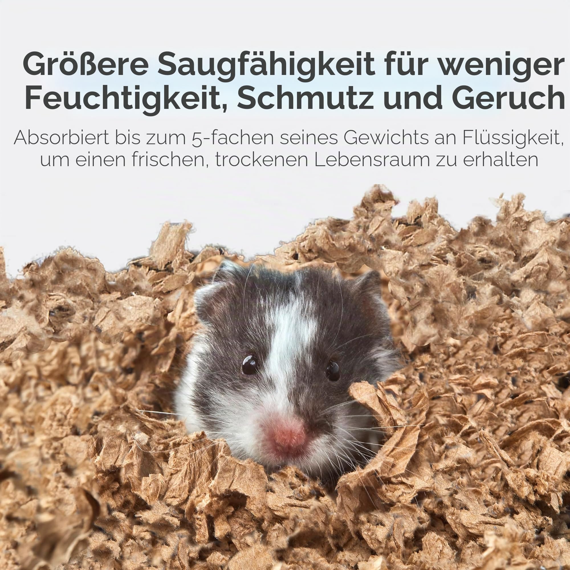Kaytee Superpet, Clean & Cozy Streu für kleine Haustiere wie Mäuse, Rennmäuse, Nagetiere, Hamster, Kaninchen, besonders saugfähige Papierstreu, 99,9 % staubfrei, Natürlich, 72L