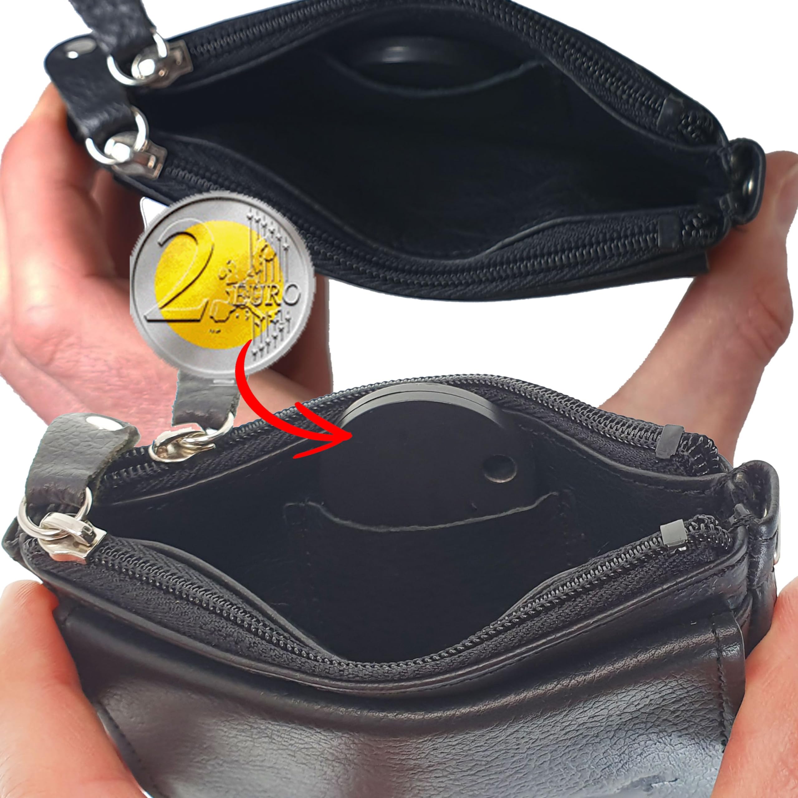 Safekeepers Etui Porte Clefs – Pochette Zippé – Porte-Clés Cuir - Homme – Femme