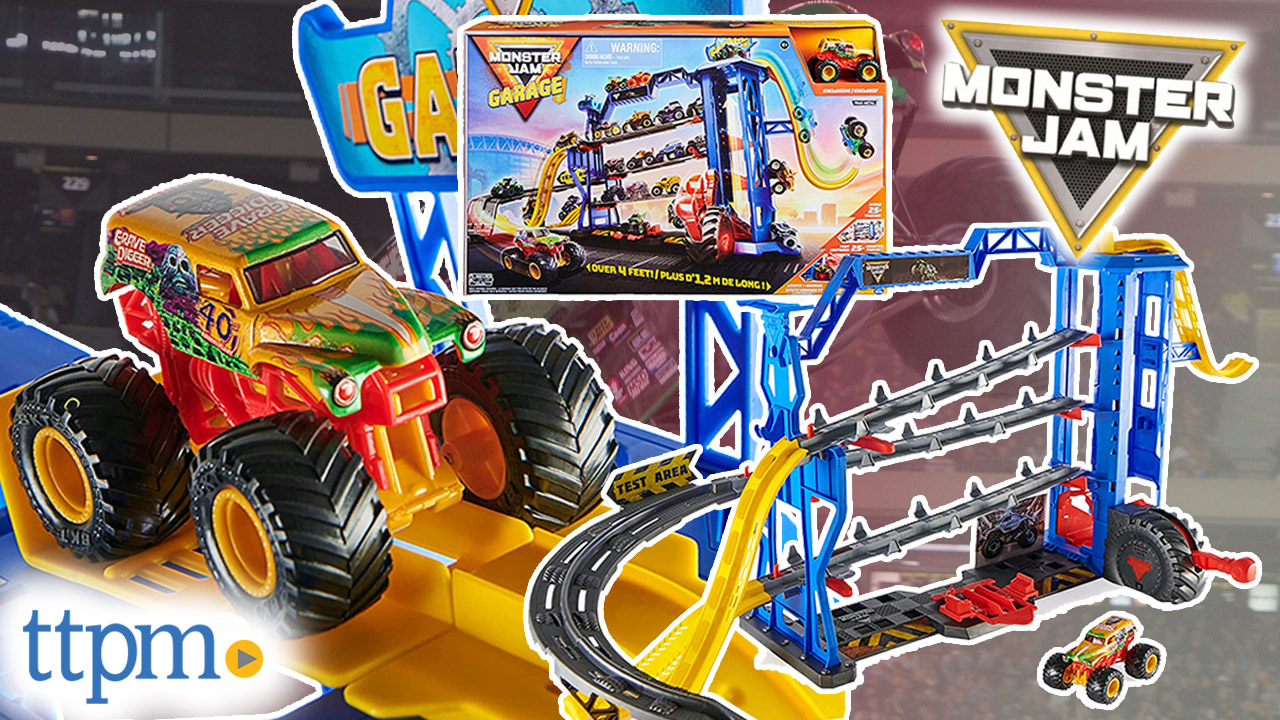 Watch Monster Jam Garage Playset From Spin Master on Amazon Live