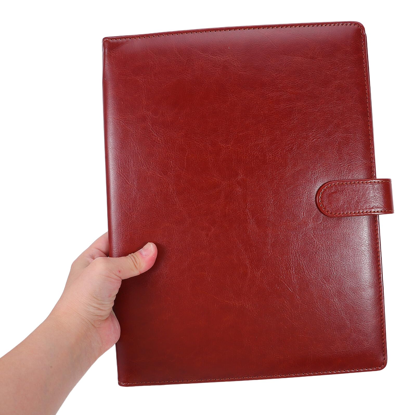 Porte-blocs-notes Multifonctionnel en Cuir Pu A4 pour Réunions et Bureau